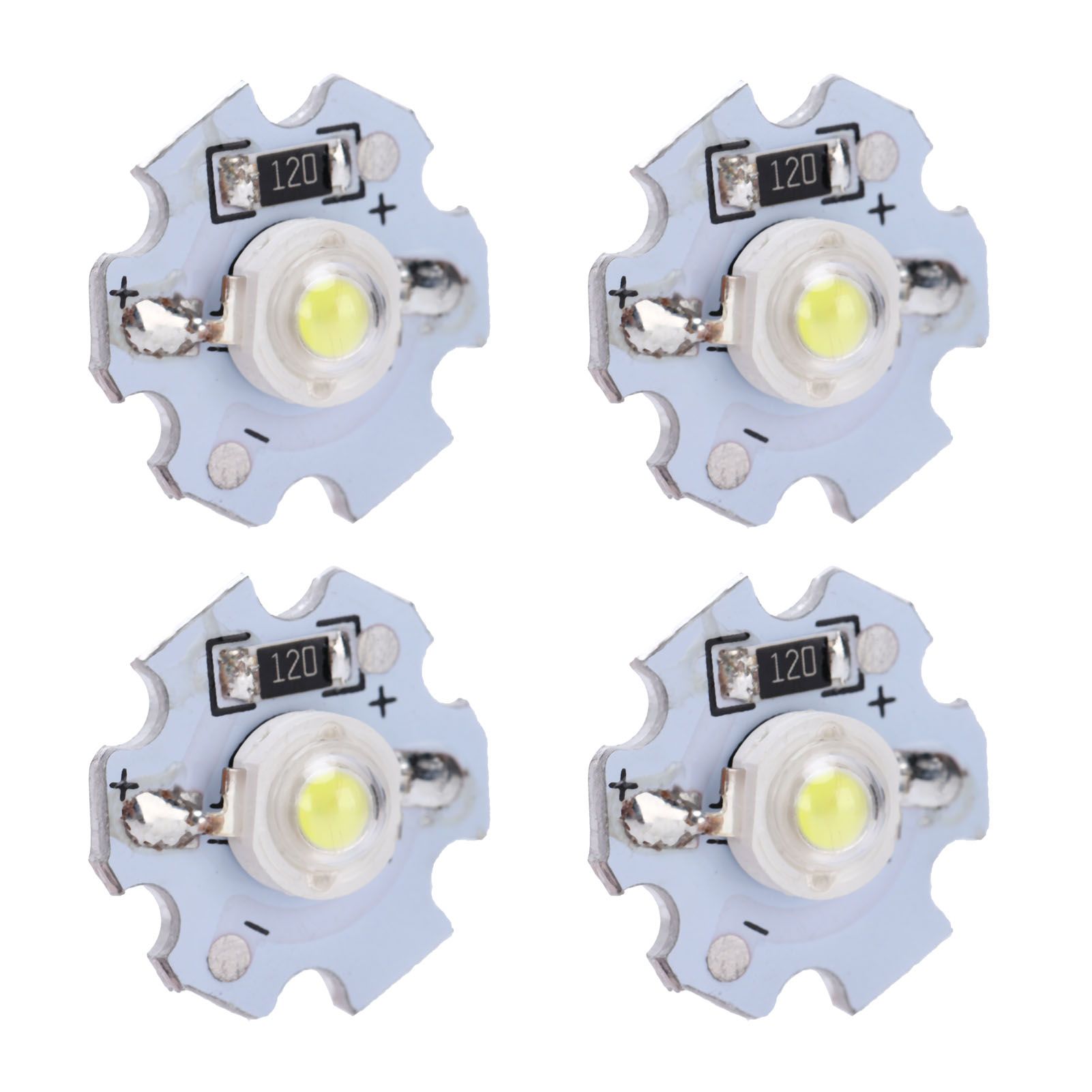 25Pcs 0.5W 5V High Power LED Lamp Bead Light Source Chip with Aluminum view 4