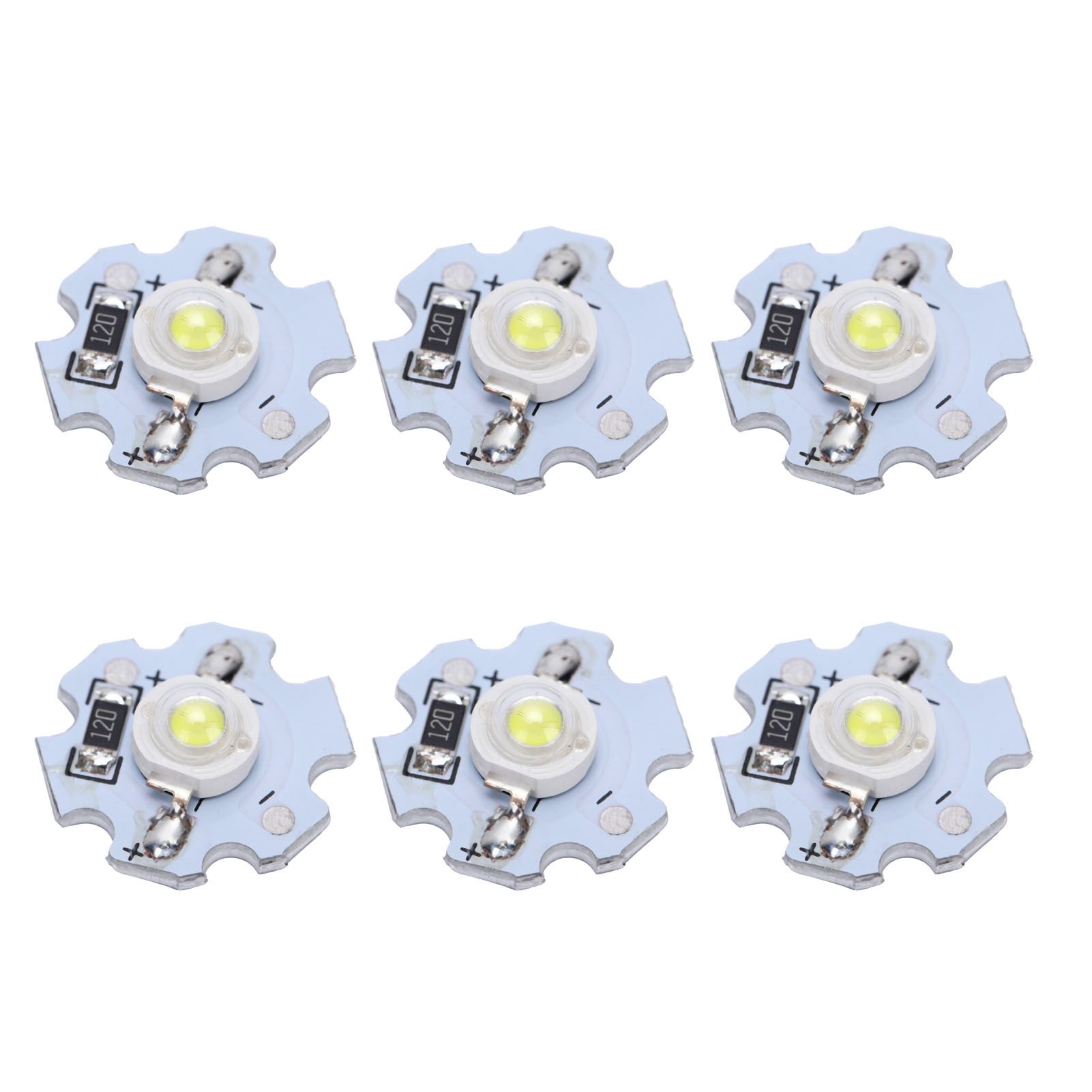 25Pcs 0.5W 5V High Power LED Lamp Bead Light Source Chip with Aluminum view 6