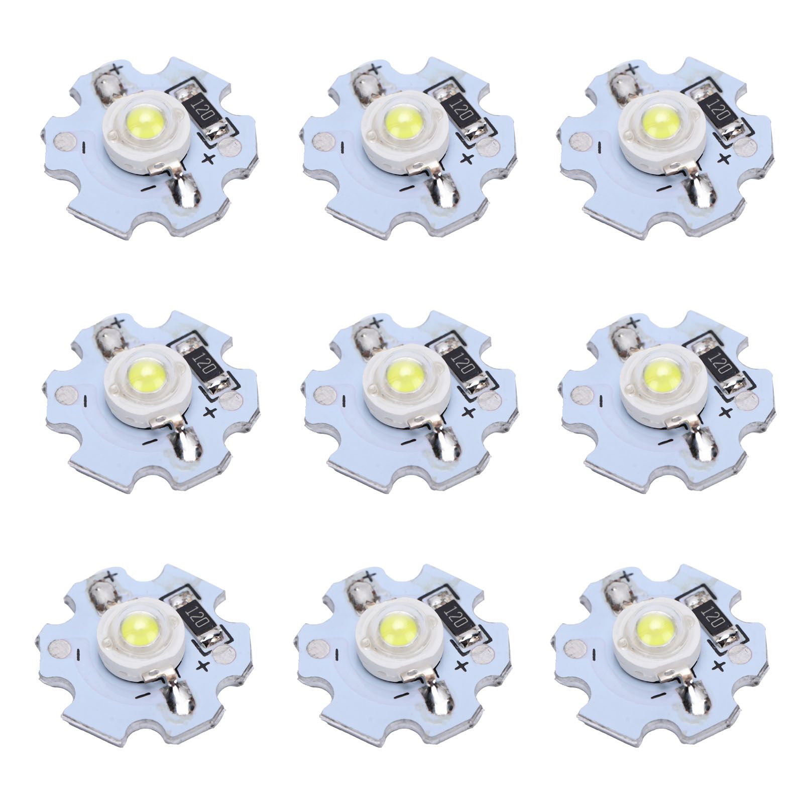 25Pcs 0.5W 5V High Power LED Lamp Bead Light Source Chip with Aluminum view 7