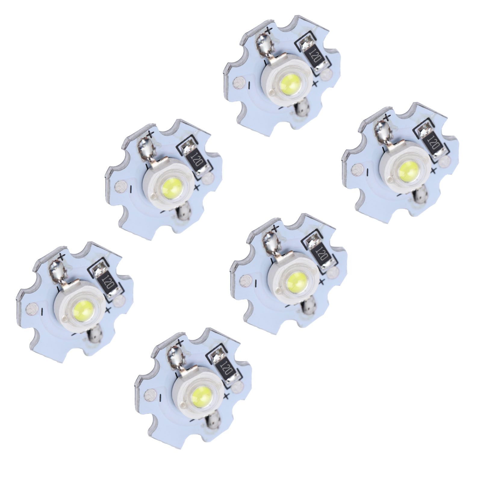 25Pcs 0.5W 5V High Power LED Lamp Bead Light Source Chip with Aluminum view 8