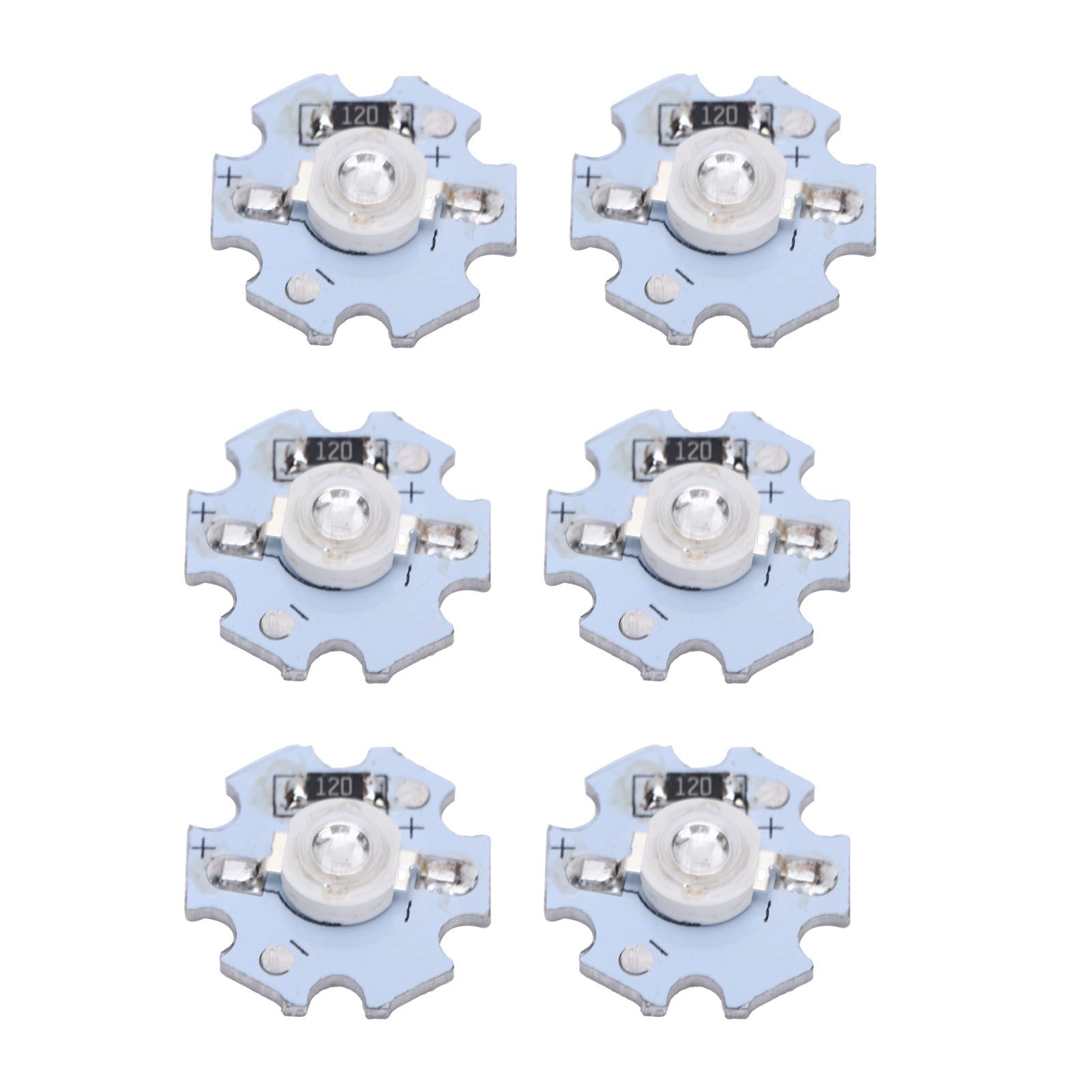 25Pcs 0.5W 5V High Power LED Lamp Bead Light Source Chip with Aluminum PlateUV view 3