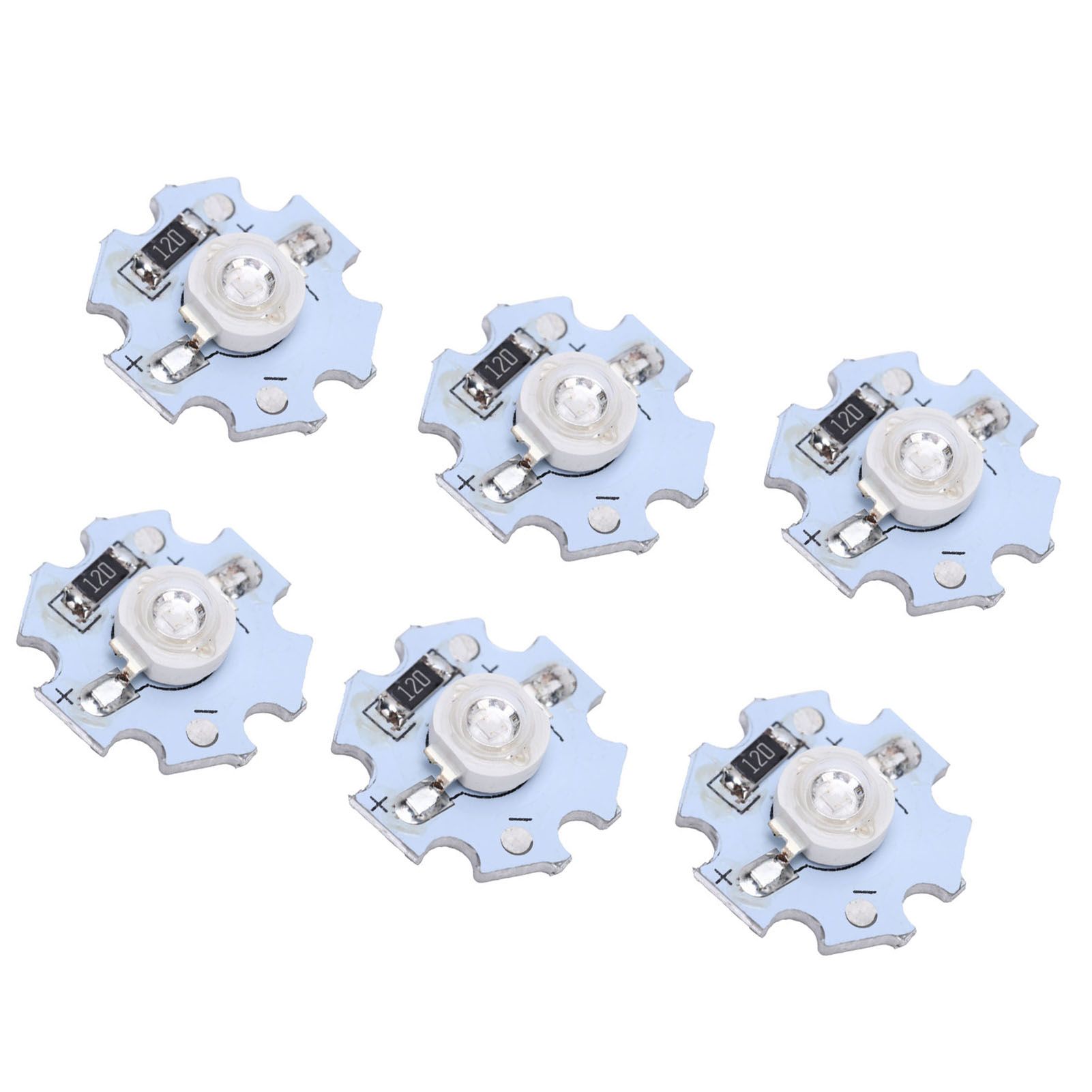 25Pcs 0.5W 5V High Power LED Lamp Bead Light Source Chip with Aluminum PlateUV view 9