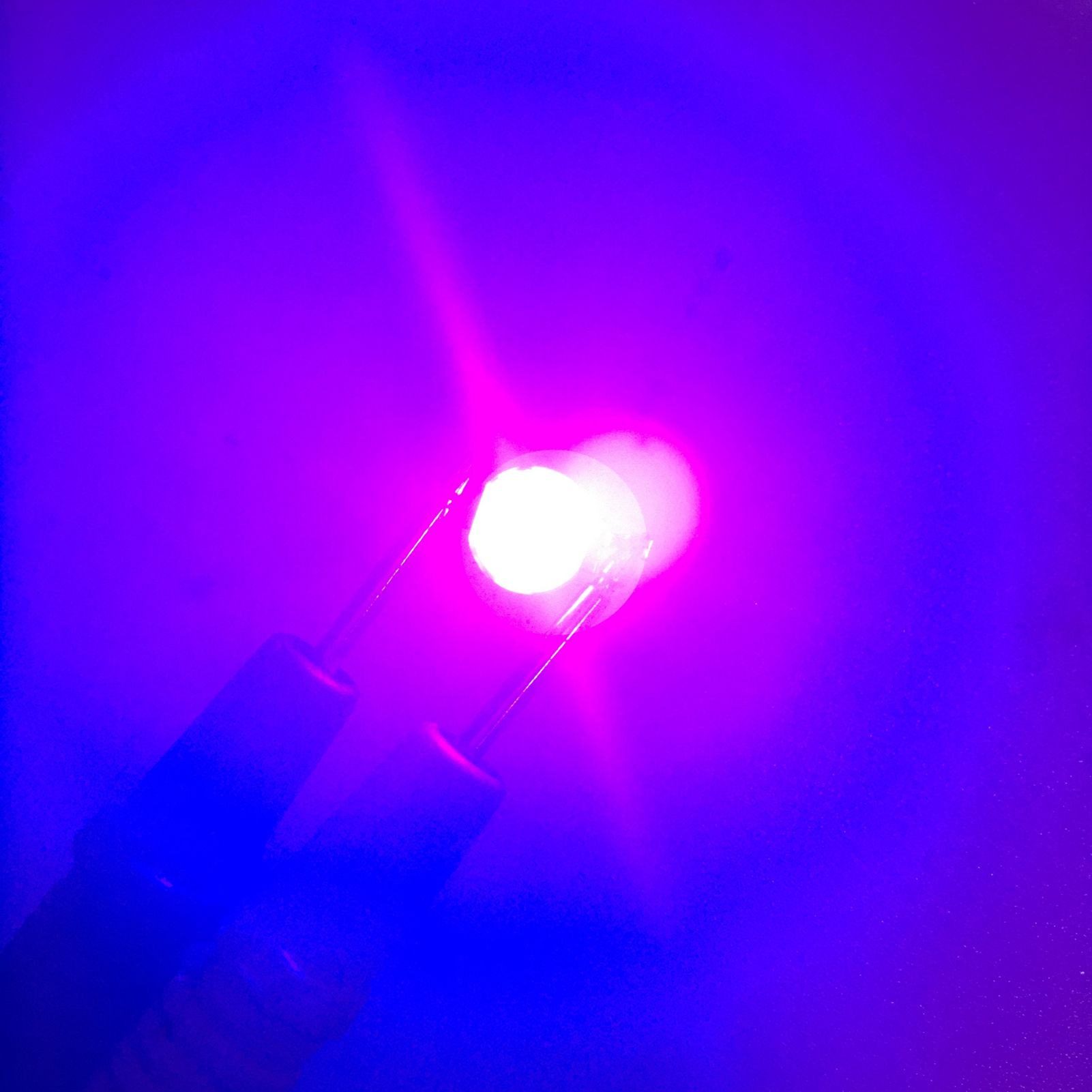25Pcs 0.5W 5V High Power LED Lamp Bead Light Source Chip with Aluminum PlateUV view 15