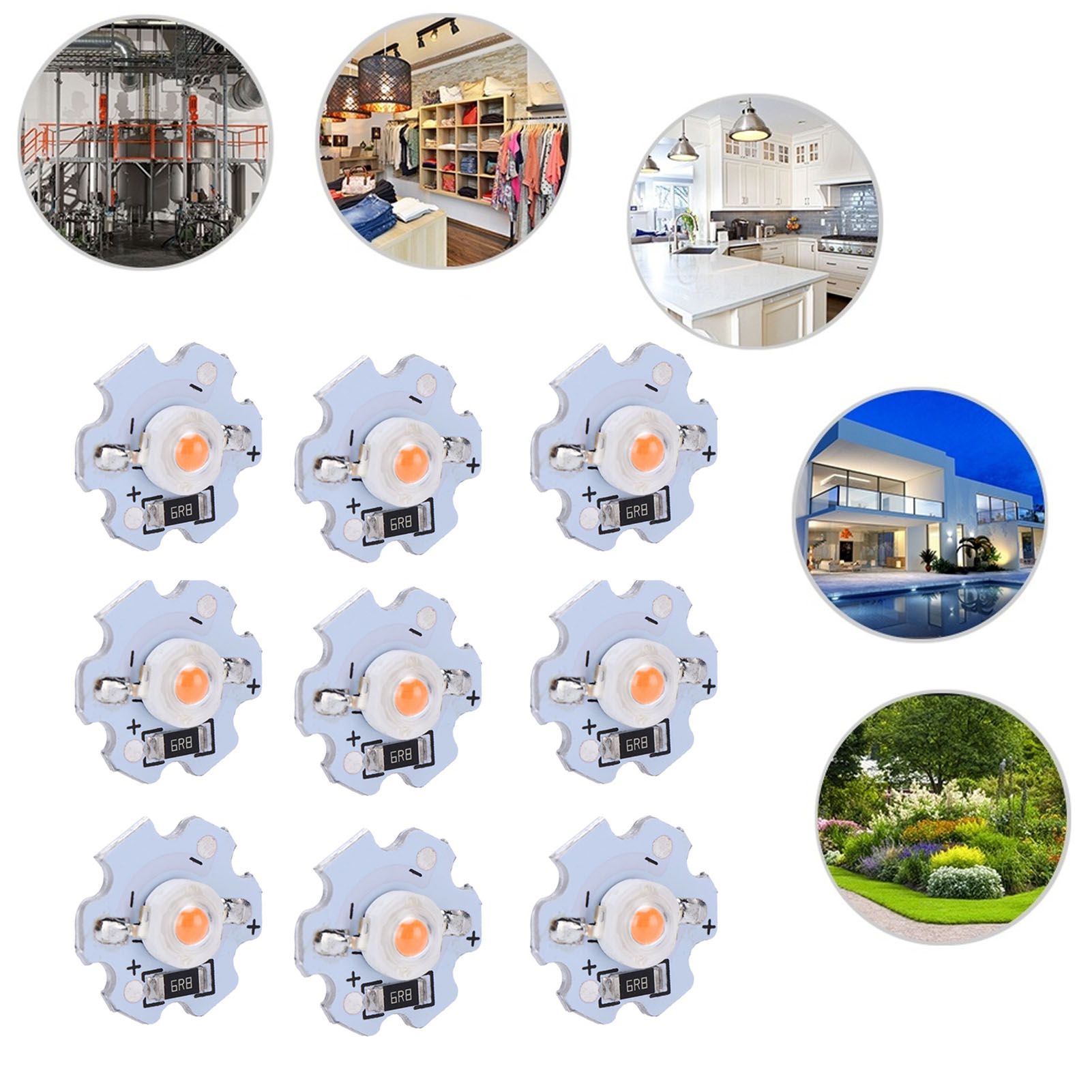 25Pcs 5V LED Chips 200LM 1W High Power LED Lamp Beads for DIY Lighting view 11
