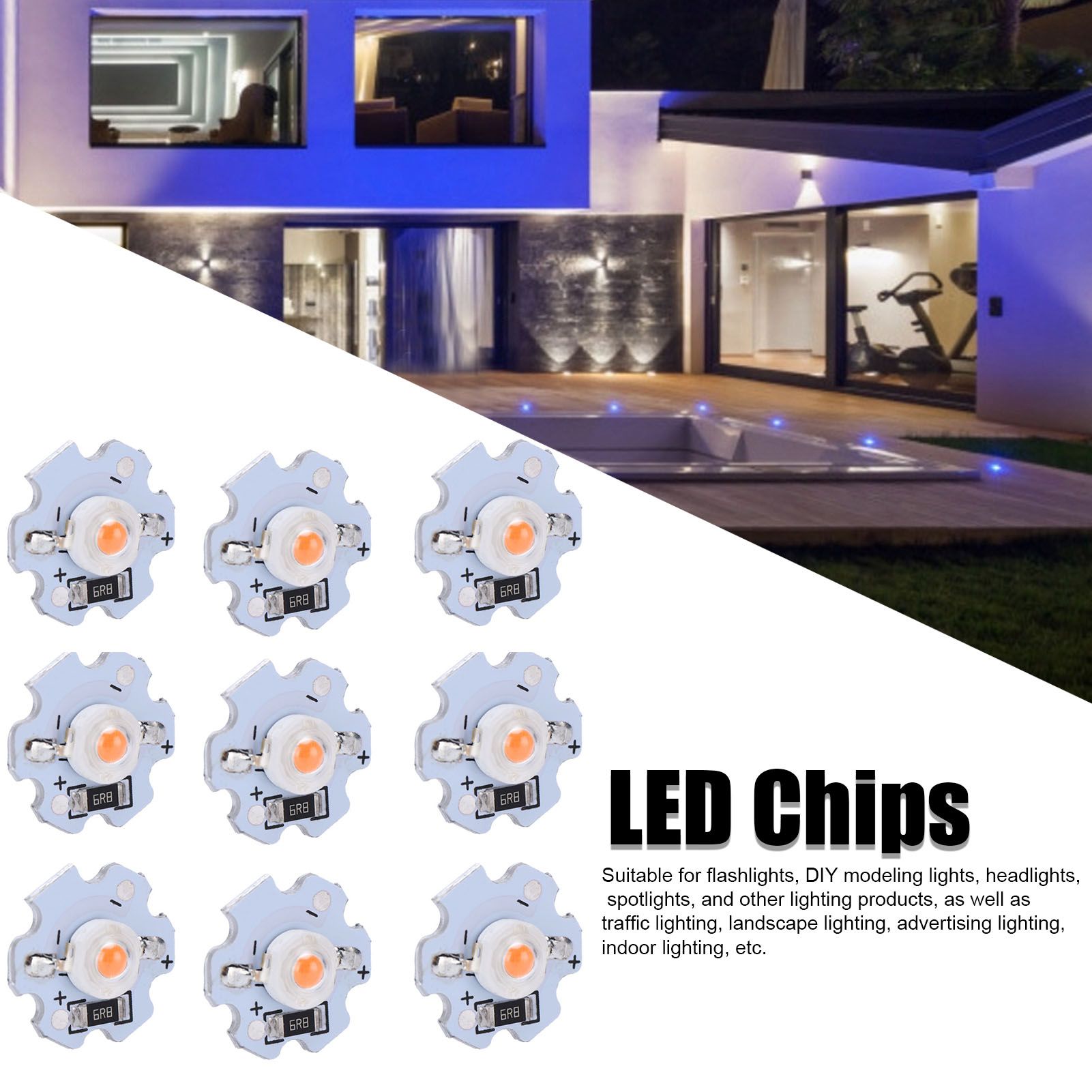 25Pcs 5V LED Chips 200LM 1W High Power LED Lamp Beads for DIY Lighting view 14