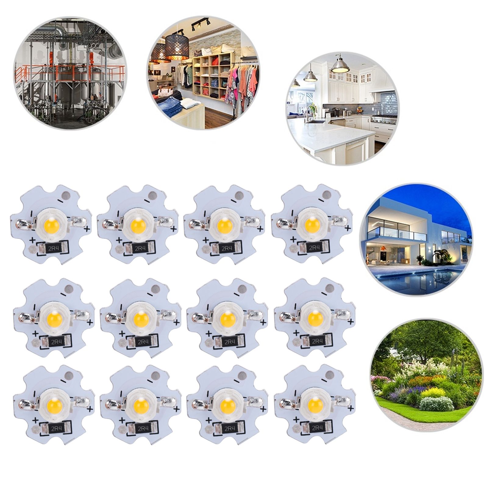 25Pcs 5V LED Chips 200LM 3W High Power LED Lamp Beads for DIY Lighting view 11