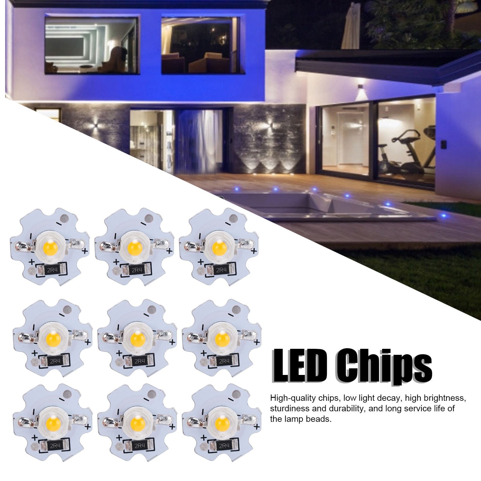 25Pcs 5V LED Chips 200LM 3W High Power LED Lamp Beads for DIY Lighting view 14