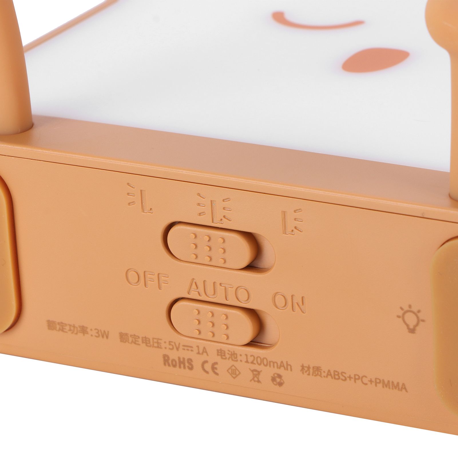 USB Night Light Mini Cute Cartoon Bread‑Shaped Bedside Lamp Phone Holder Stand view 14
