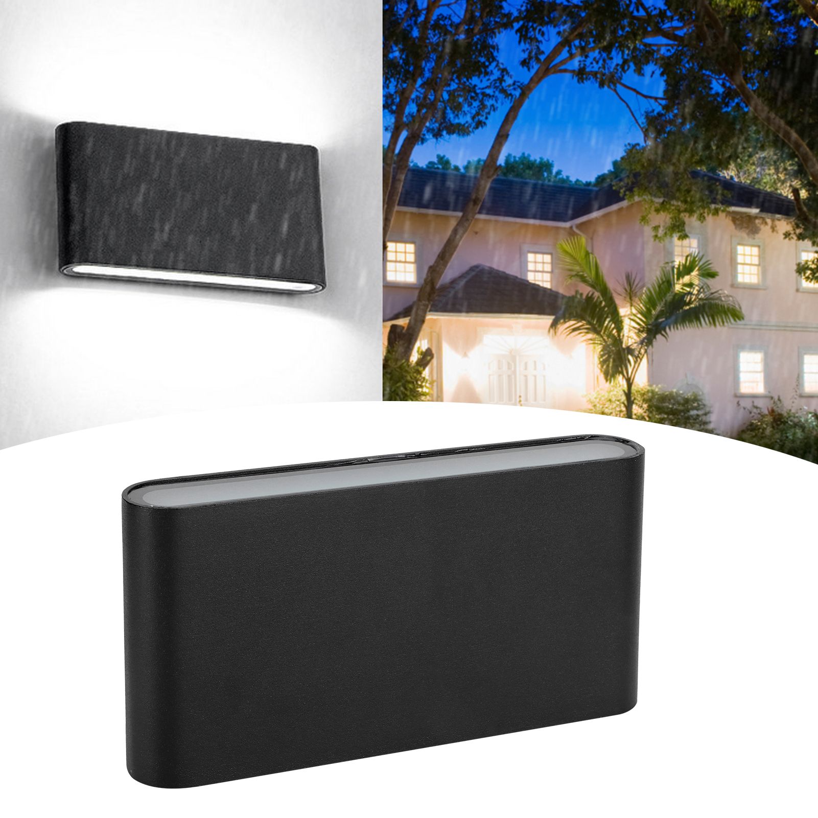 LED Wall Lamp 12W COB Aluminum Outdoor Garden Light Fixture IP65 Waterproof view 9