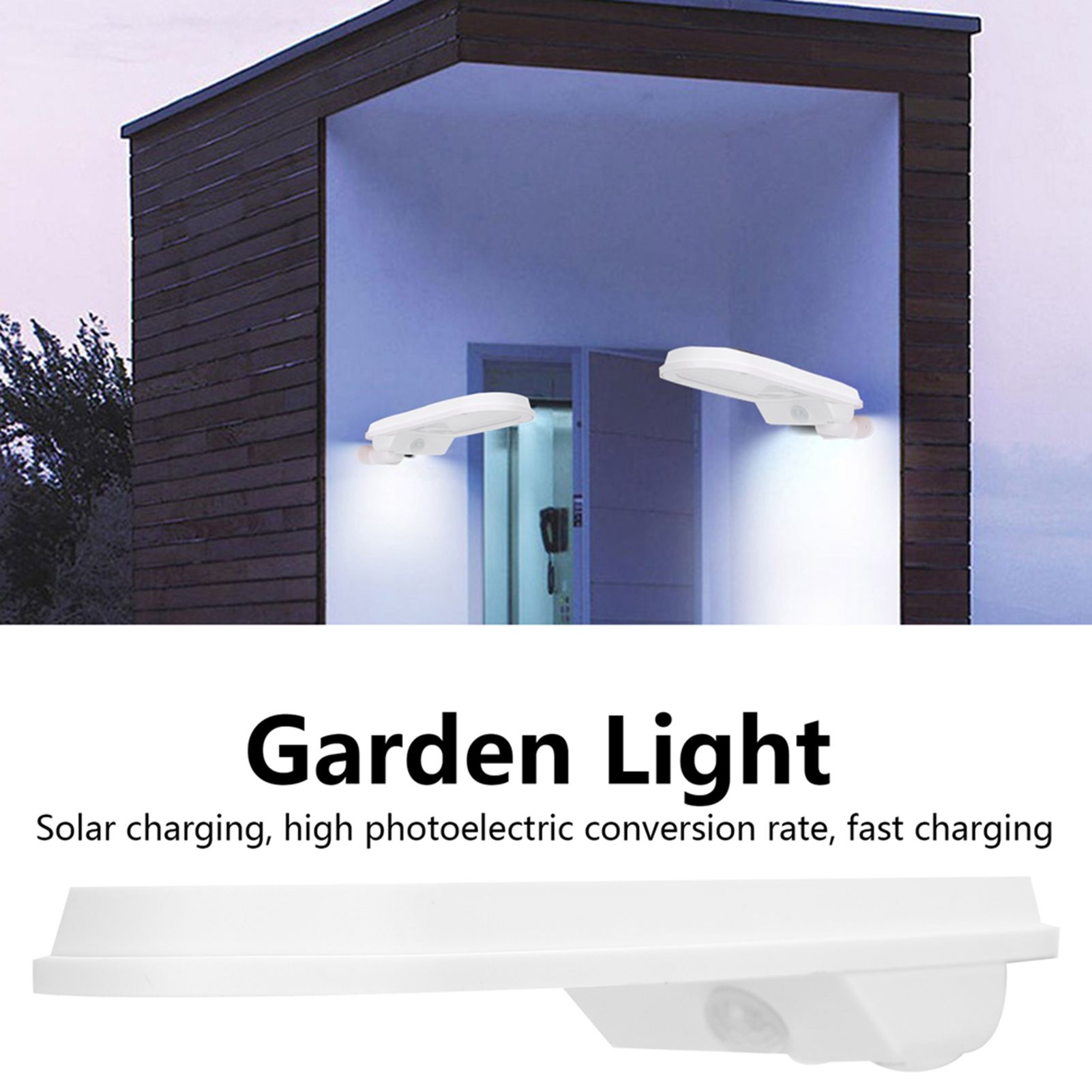 Outdoor LED Solar Light Garden Human Body Induction Wall Lamp IP65 Waterproof view 15