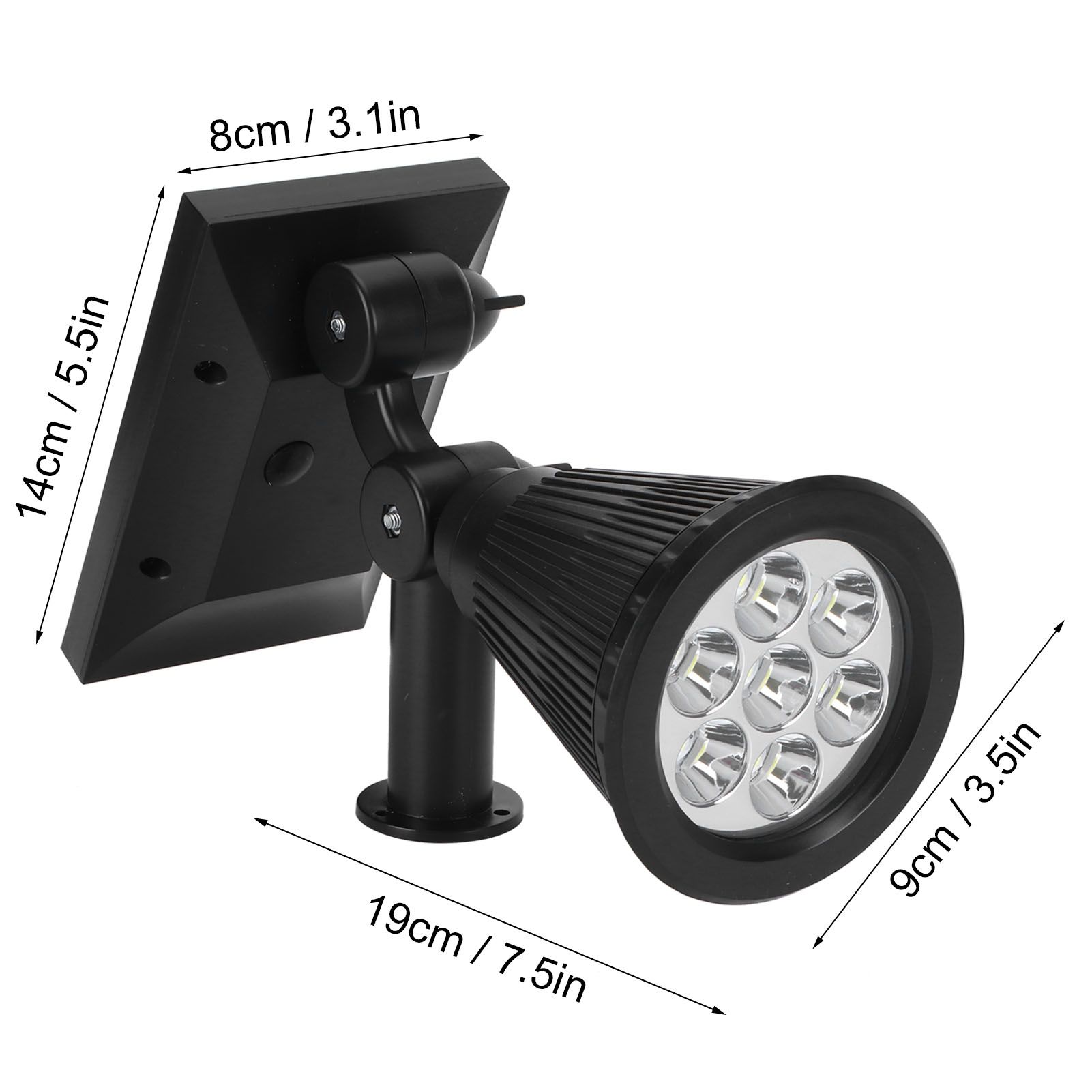 7LED Solar Light Intelligent Outdoor Garden Spotlight Lawn Lamp Landscape view 14