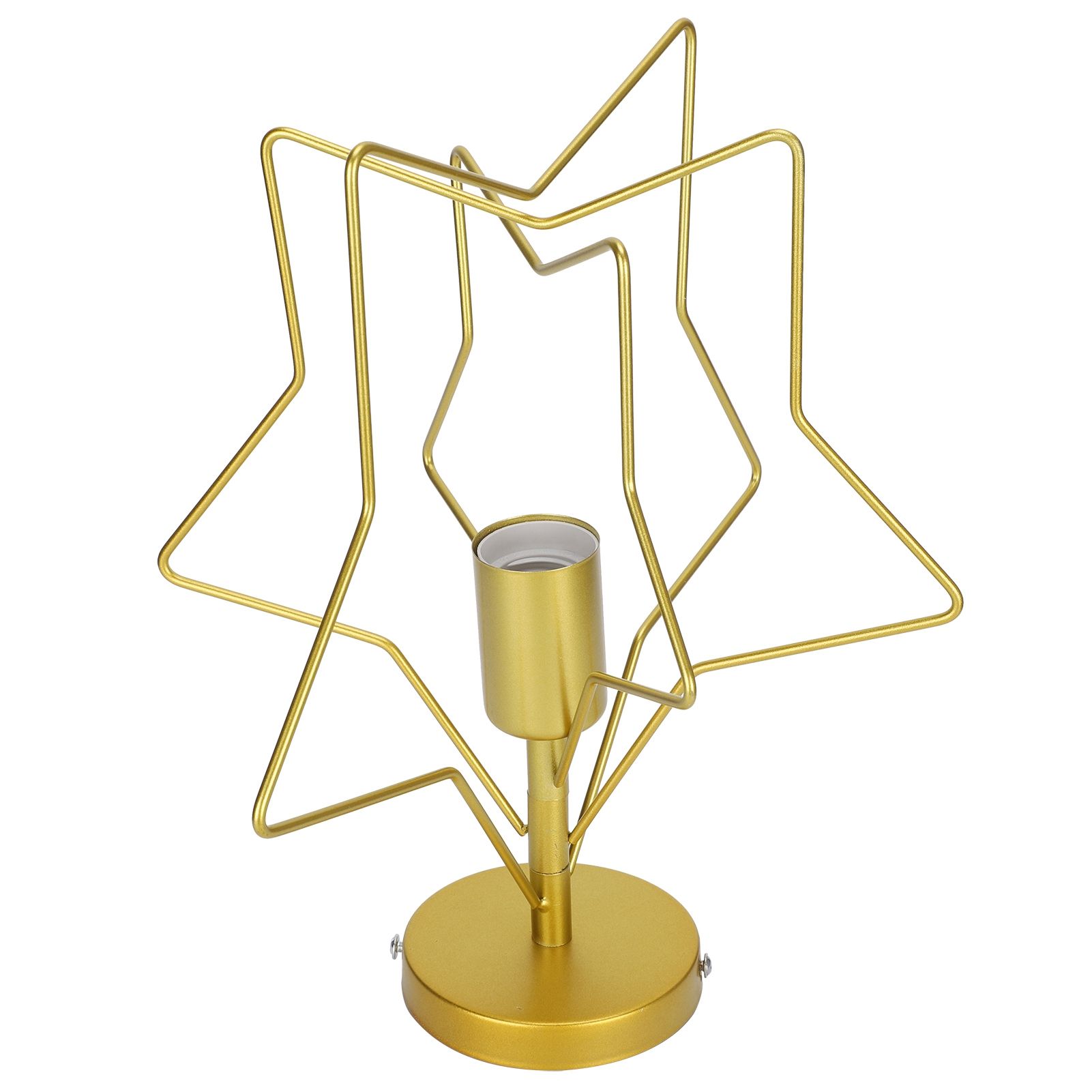 Ceiling Light Five Pointed Star E27 Wrought Iron Hanging Lamp for Corridor view 3