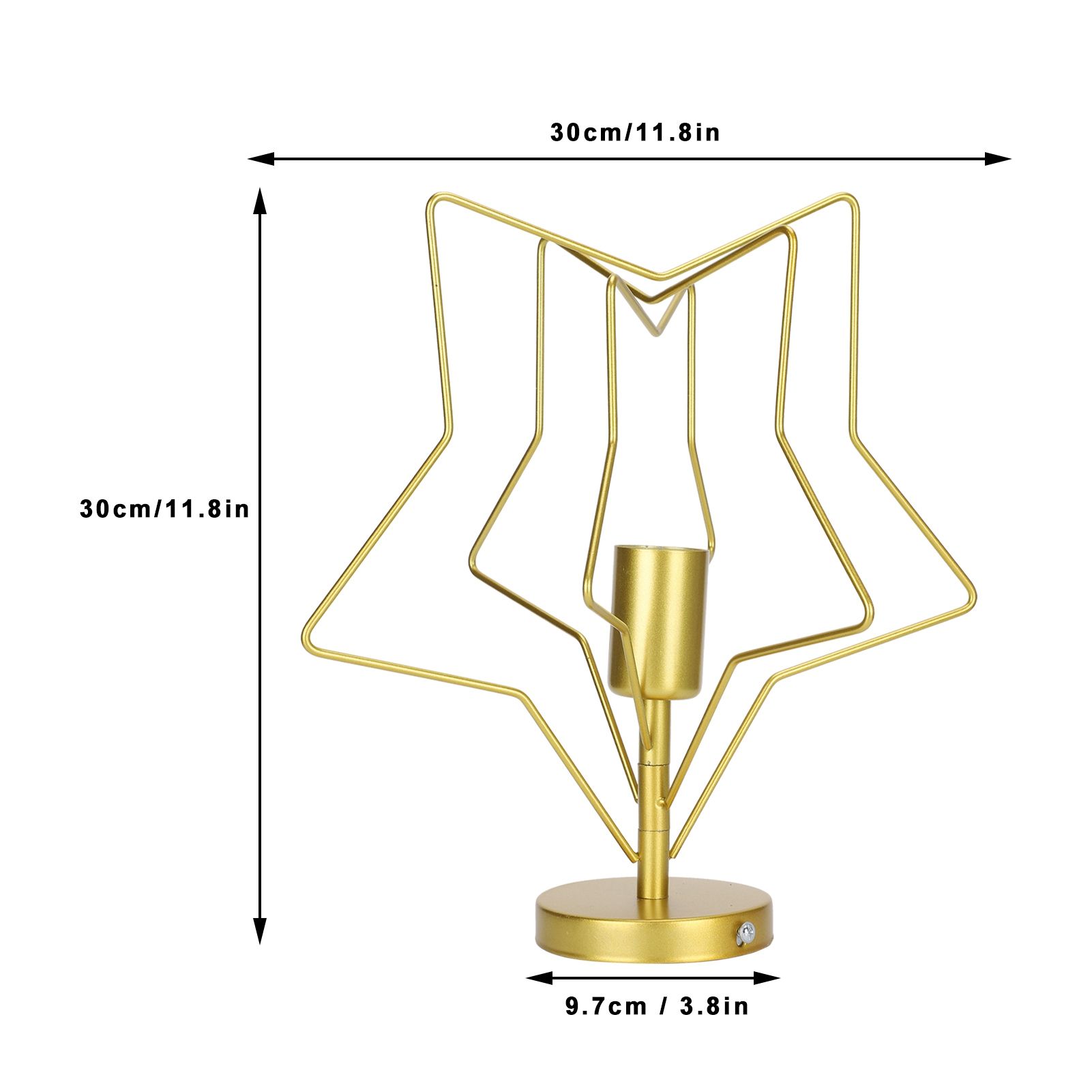 Ceiling Light Five Pointed Star E27 Wrought Iron Hanging Lamp for Corridor view 14