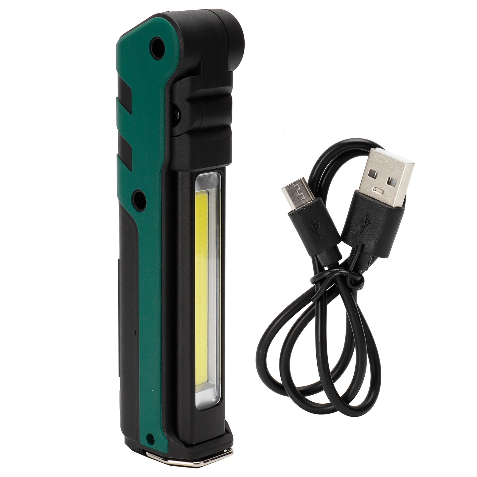 USB Flashlight Portable Foldable Car Repairing Emergency LED Work Light with — image 1