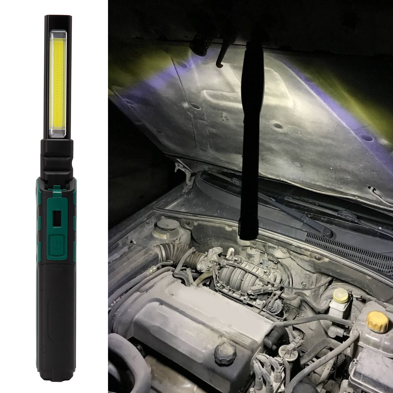 USB Flashlight Portable Foldable Car Repairing Emergency LED Work Light with view 9