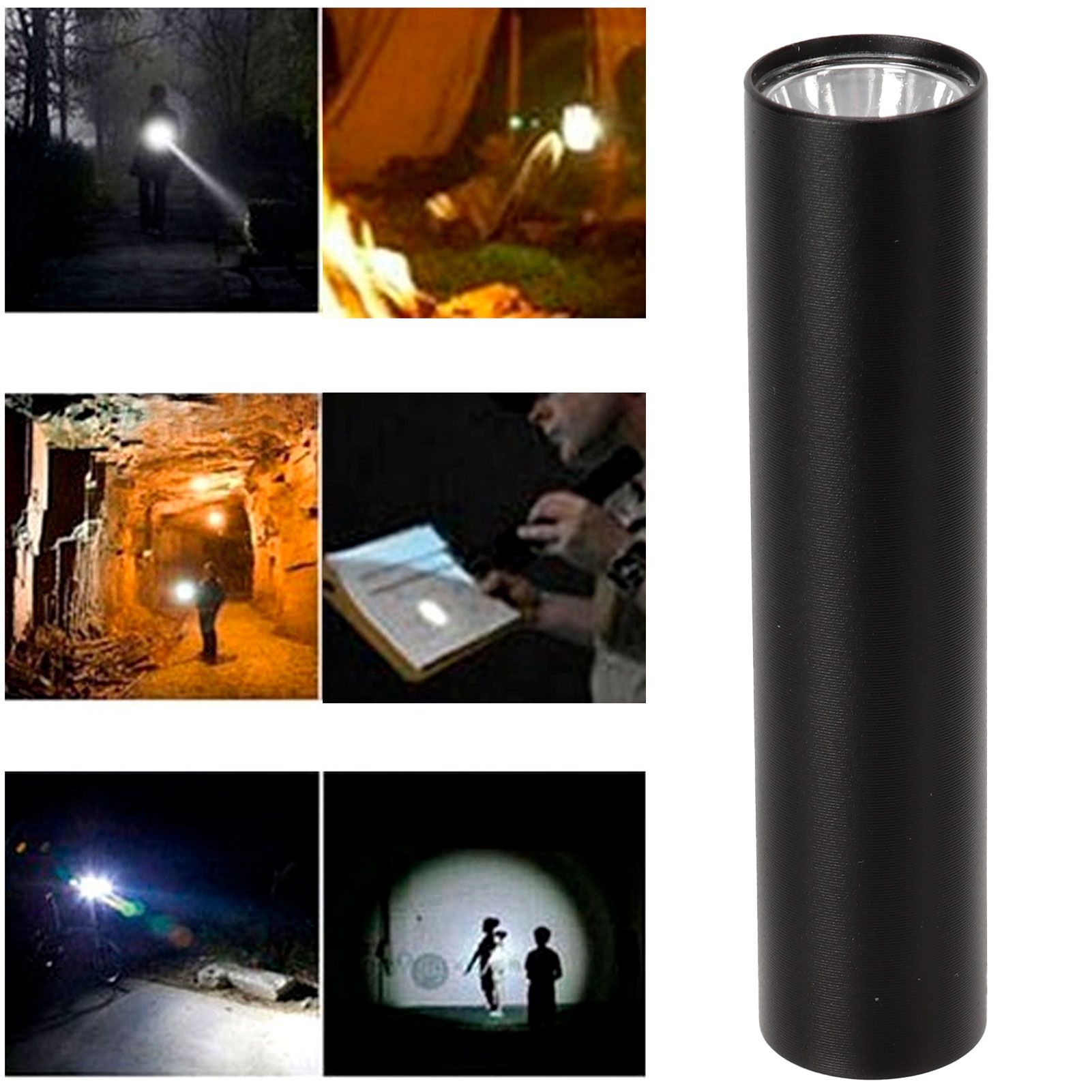 USB Flashlight Waterproof Portable Aluminum Alloy Electric Torch for Night Cycling view 10