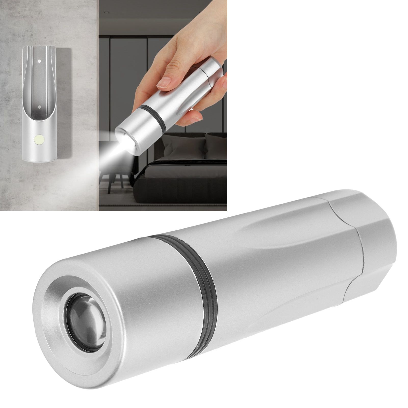 Portable Flashlight Wall Hanging Highlight LED Flashlight for Home Hotel view 9