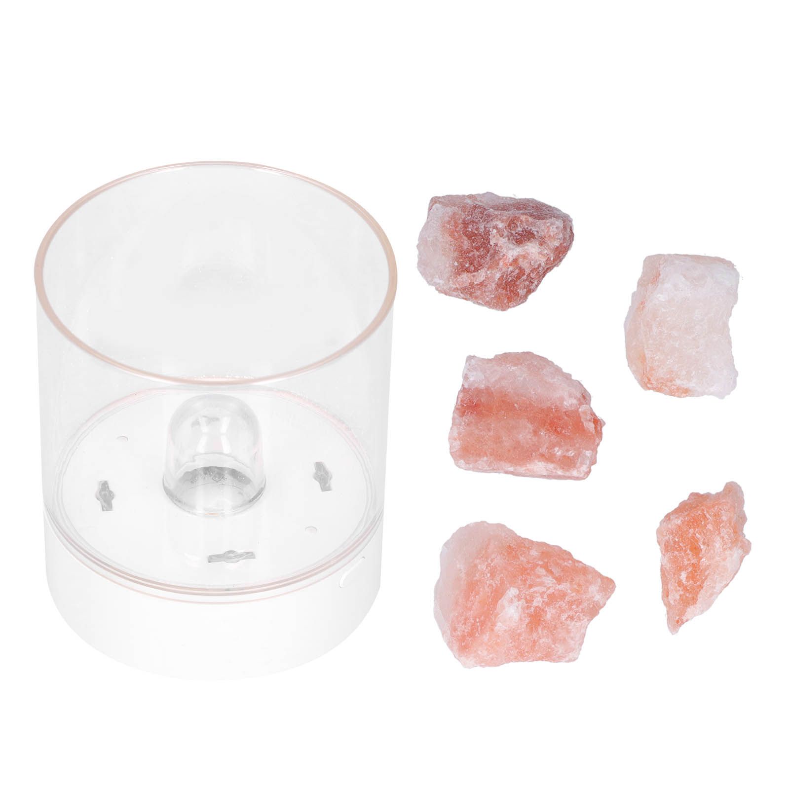 USB Night Light Innovative Table Lamp Air Purifying Crystal Salt Light Bedroom view 5