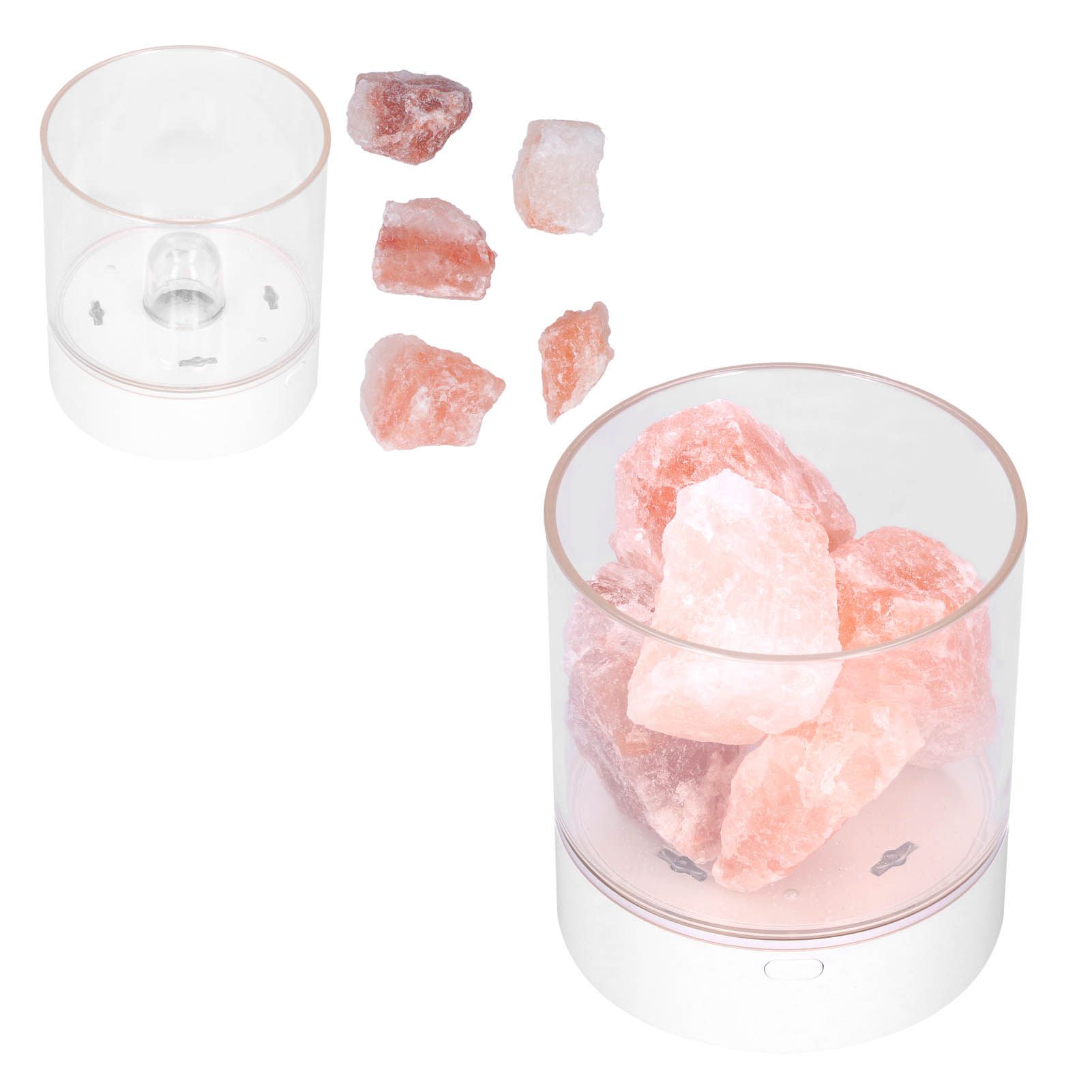 USB Night Light Innovative Table Lamp Air Purifying Crystal Salt Light Bedroom view 6