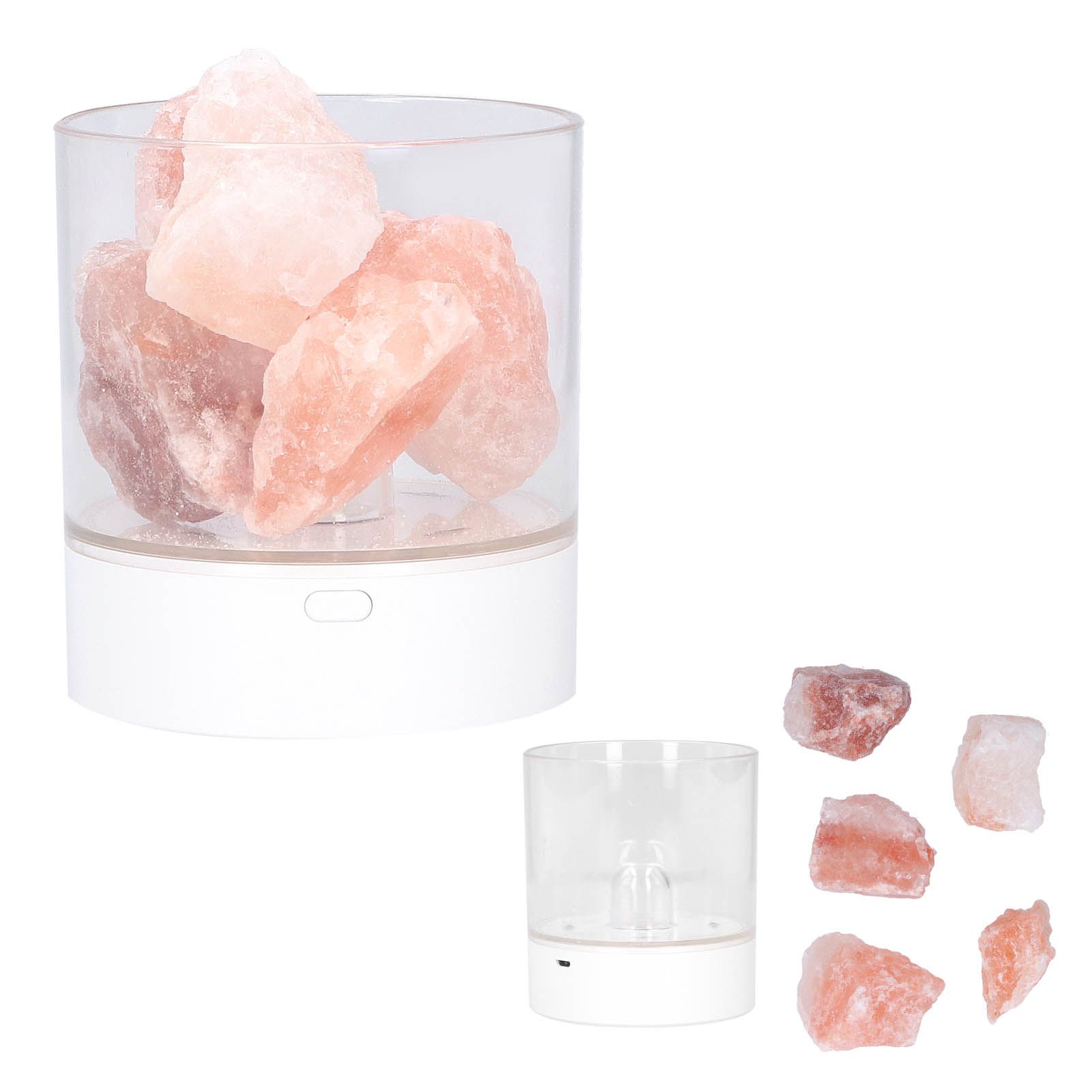 USB Night Light Innovative Table Lamp Air Purifying Crystal Salt Light Bedroom view 7