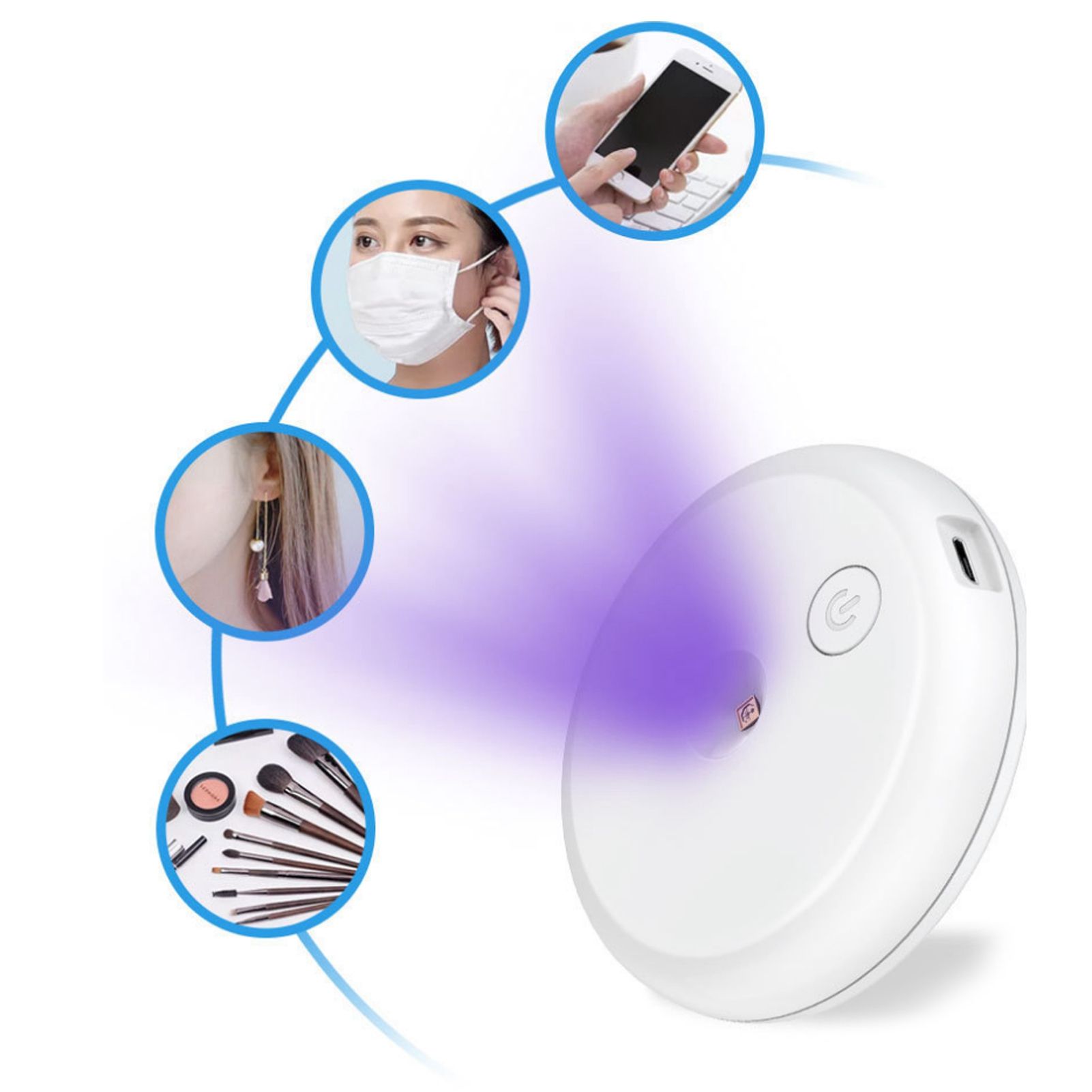 UVC LED Toilet Lamp Portable USB Charging Automatic Induction UV Light for view 11