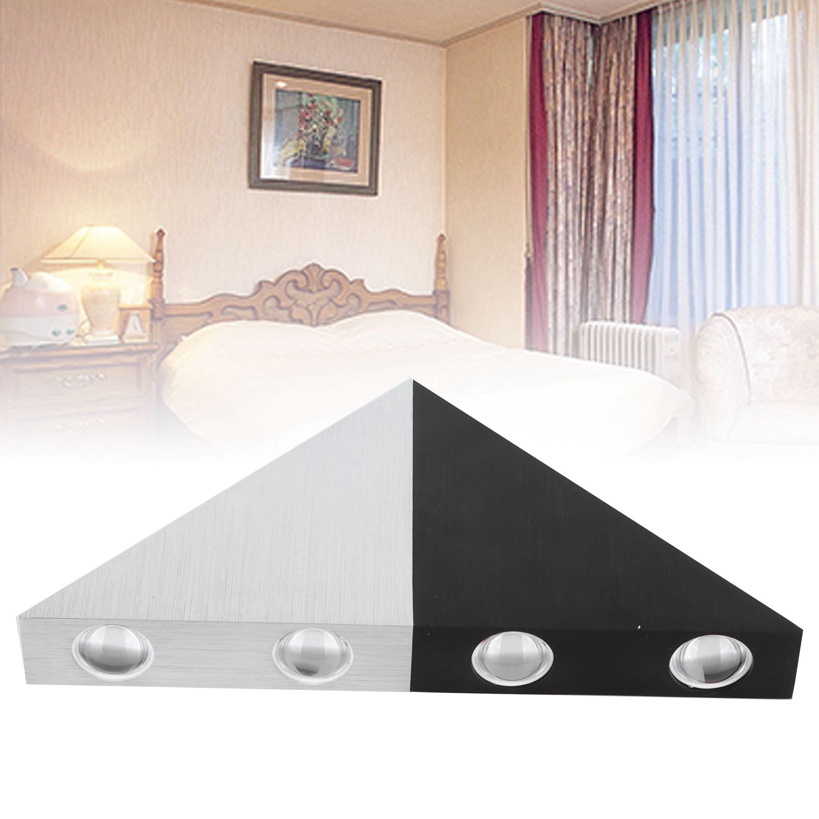LED Triangular Lamp 5W Home Bedroom Corridor Cafe Bar KTV Decoration Warm view 11