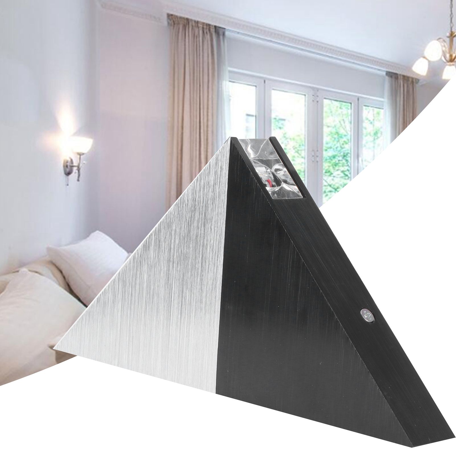 LED Triangular Lamp 5W Home Bedroom Corridor Cafe Bar KTV Decoration Warm view 12