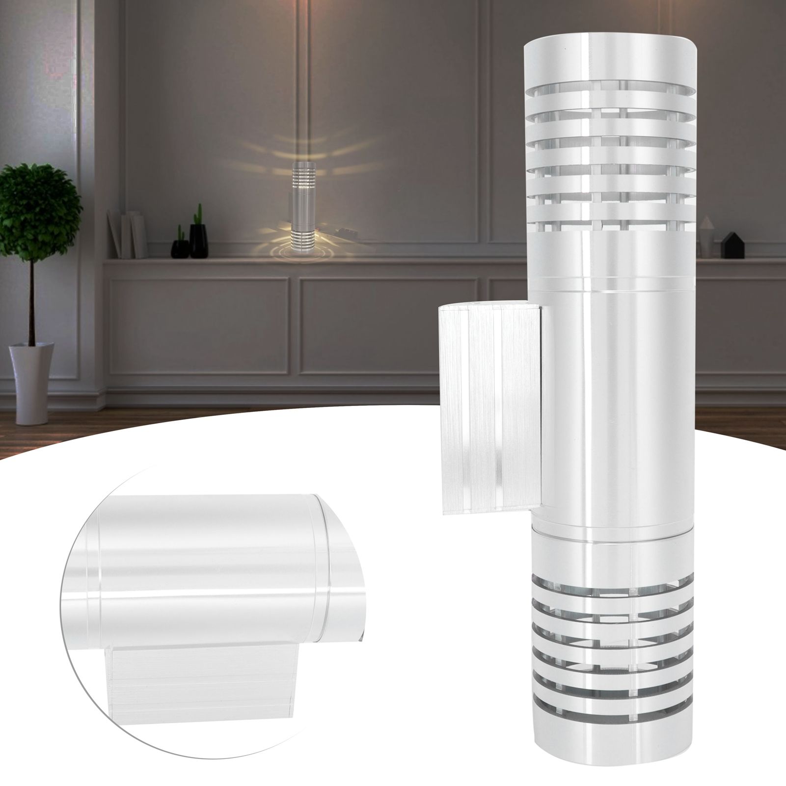 LED Double Head Wall Lamp Living Room Bedroom Bedside Lamp Aisle Decorative view 11
