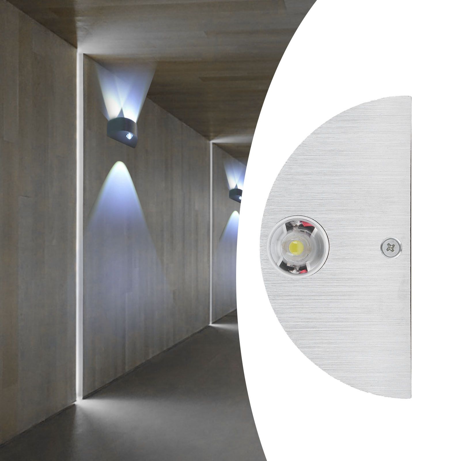 9W Wall Lamp Modern Semicircle Decorative Light for KTV Bar Exhibition Hall view 12