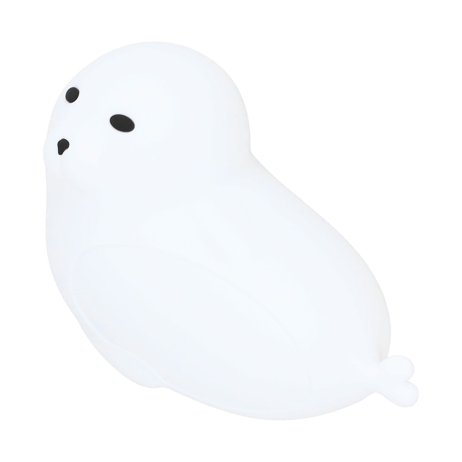 Silicone Bedside Lamp 1.3W Innovative USB Night Light with Colorful Lighting White view 3