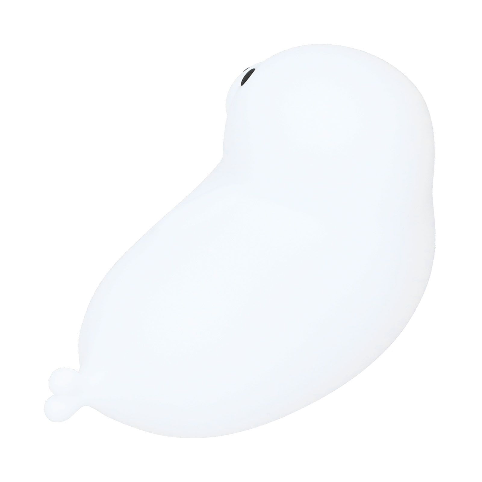 Silicone Bedside Lamp 1.3W Innovative USB Night Light with Colorful Lighting White view 5