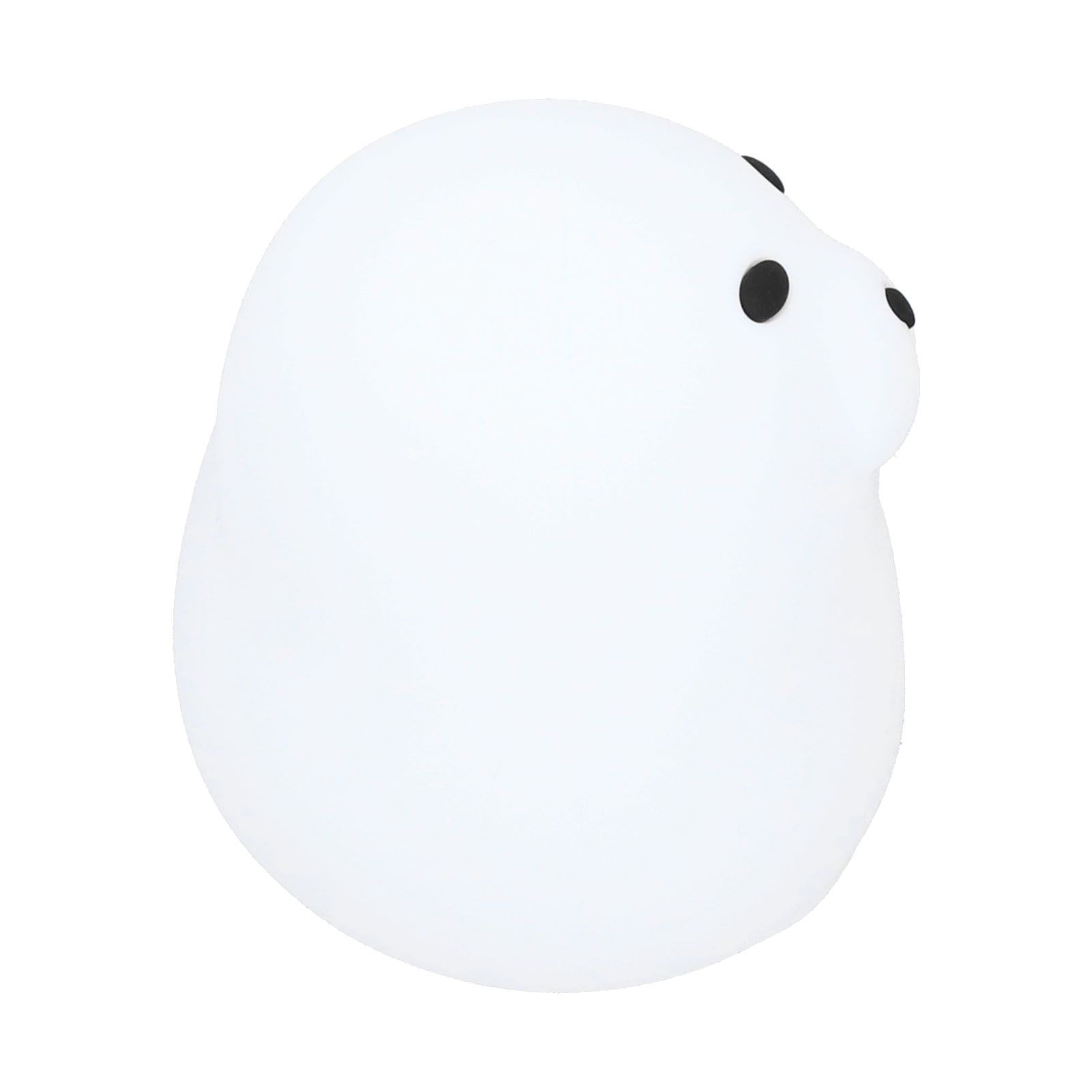 Silicone Bedside Lamp 1.3W Innovative USB Night Light with Colorful Lighting White view 7