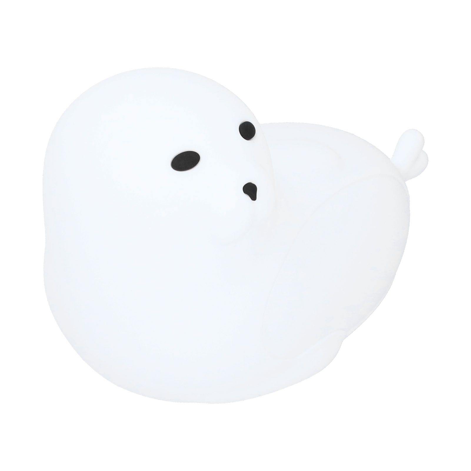 Silicone Bedside Lamp 1.3W Innovative USB Night Light with Colorful Lighting White view 8