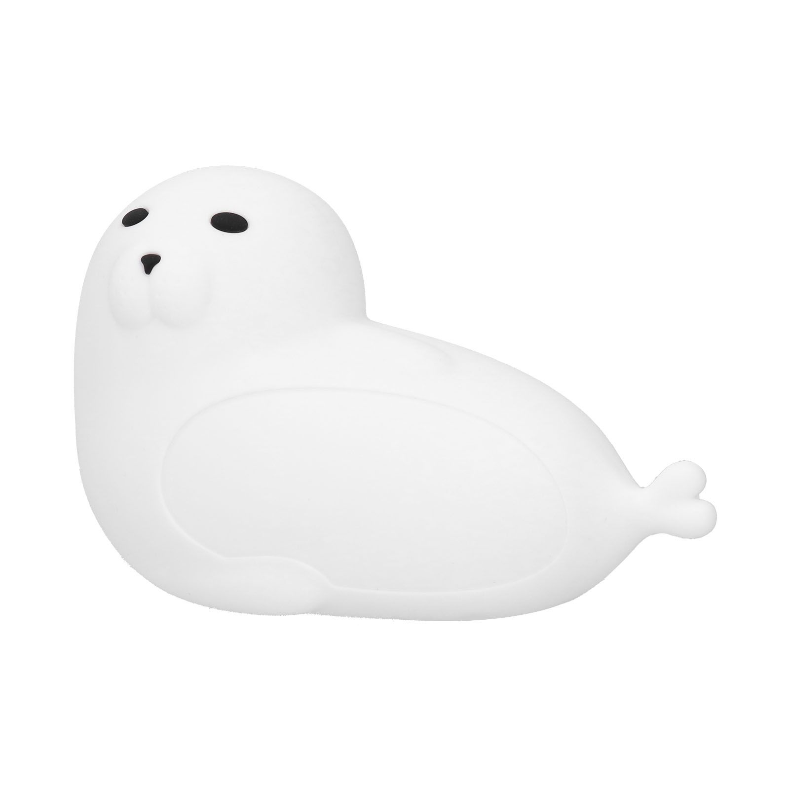 Silicone Bedside Lamp 1.3W Innovative USB Night Light with Colorful Lighting White view 10