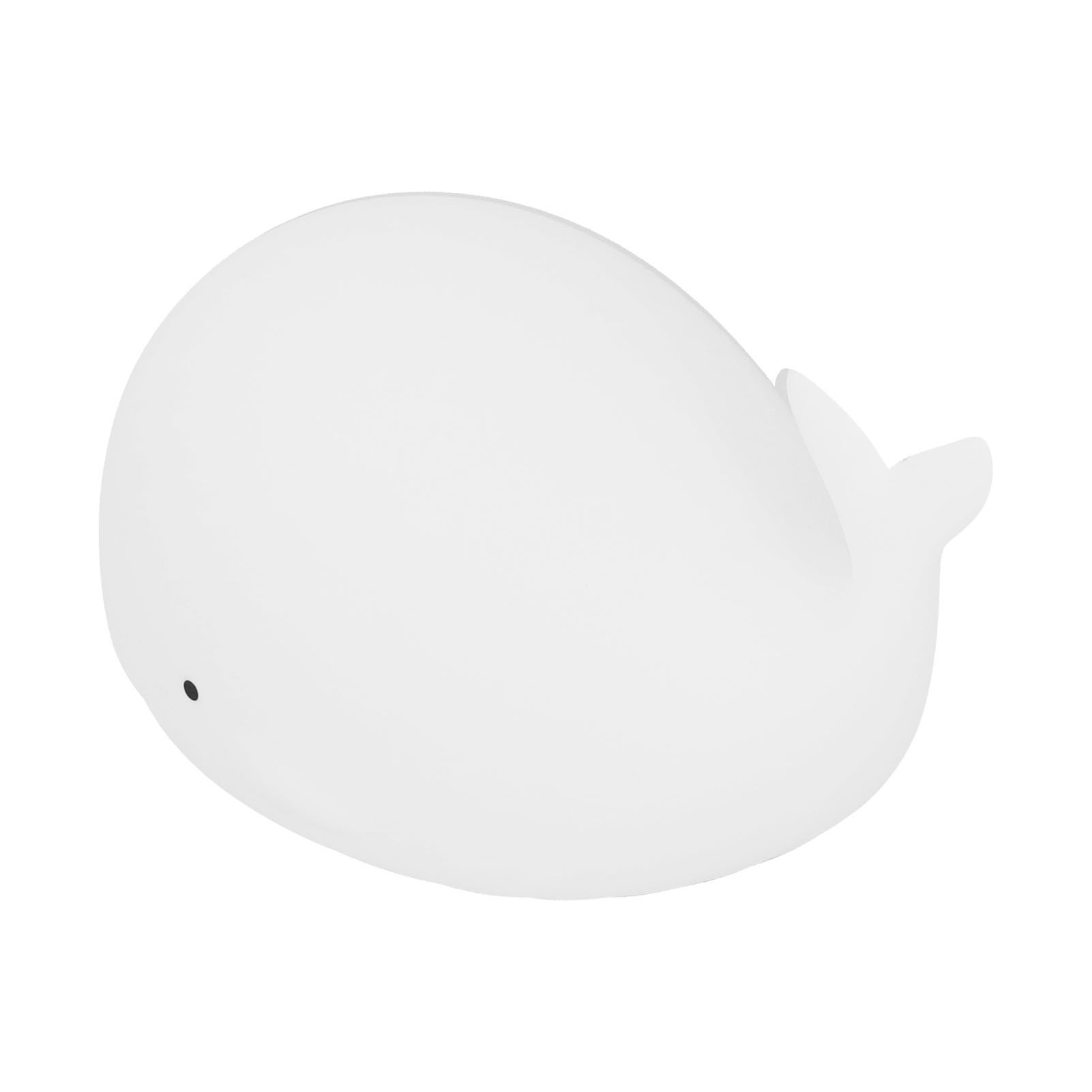 USB Night Light 1.3W Whale Shape 7-Colors Silicone Bedside Lamp for Home view 5