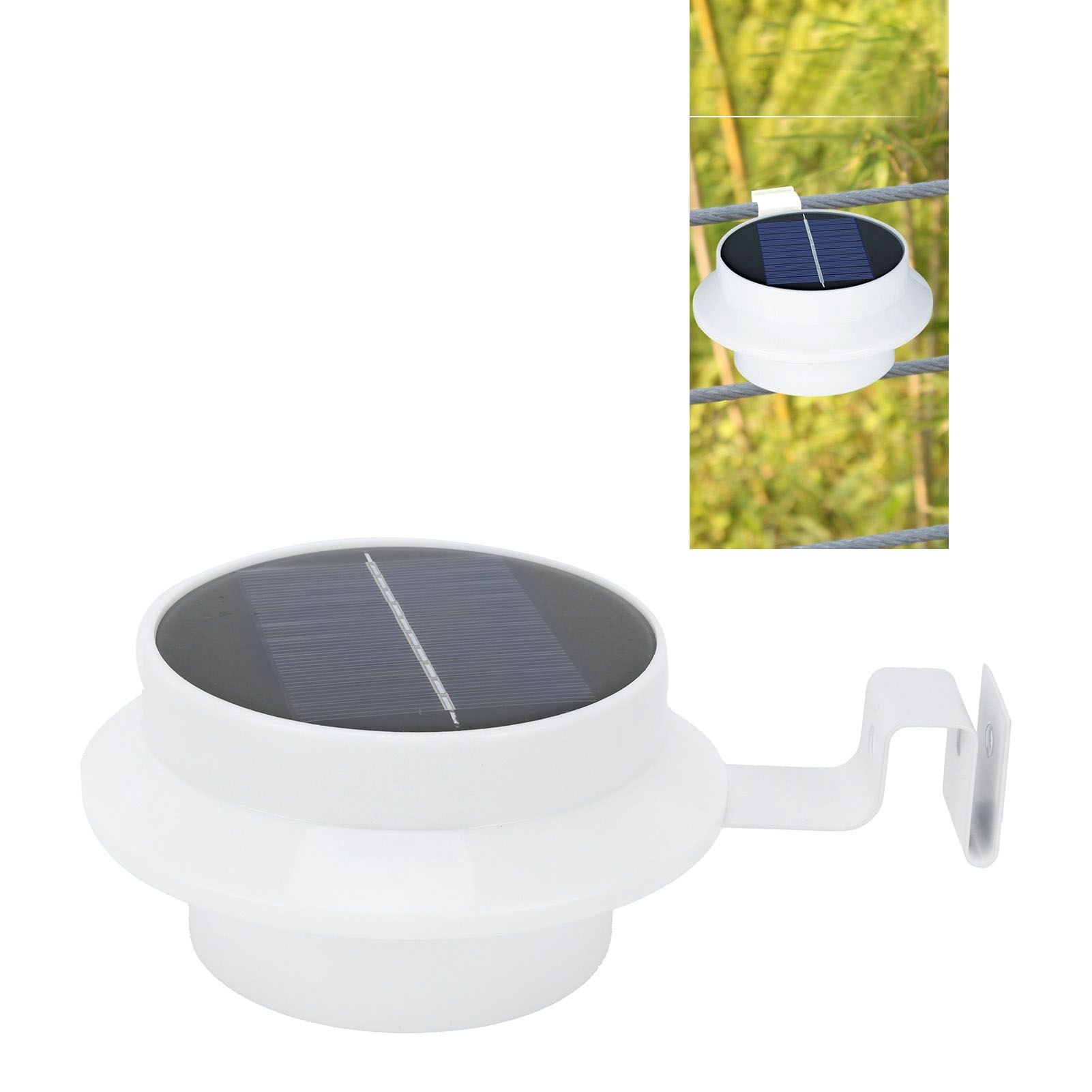 Outdoor Solar Fence Light Waterproof 13LED Gutter Lamp Garden Landscape view 11