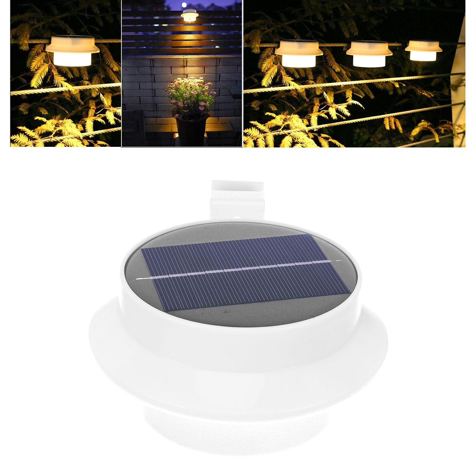 Outdoor Solar Fence Light Waterproof 13LED Gutter Lamp Garden Landscape view 12