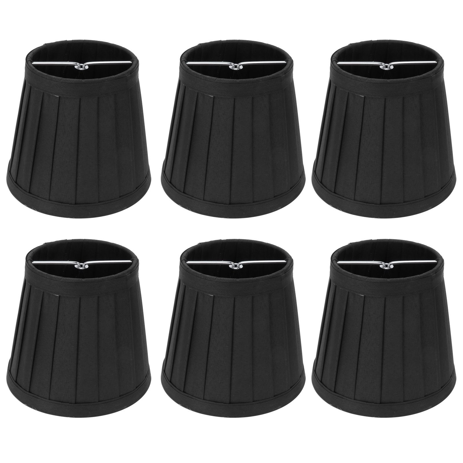 6PCS Modern Cloth Lampshade Chandelier Lamp Shades for E14 Wall Lamp Room Decor — image 1