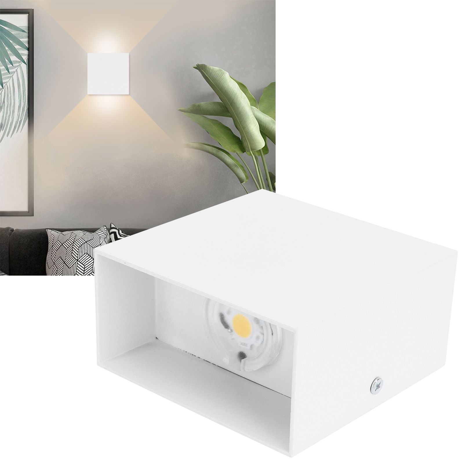 LED Wall Light 7W Indoor Square Lamp Bedroom Hallway Porch Balcony Decoration view 11