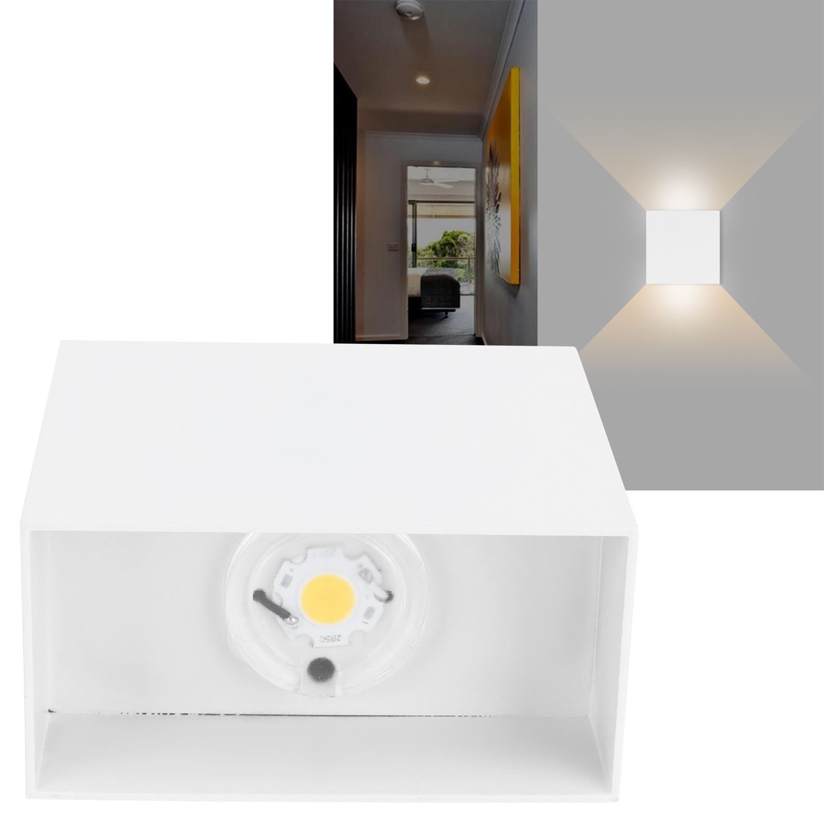 LED Wall Light 7W Indoor Square Lamp Bedroom Hallway Porch Balcony Decoration view 12