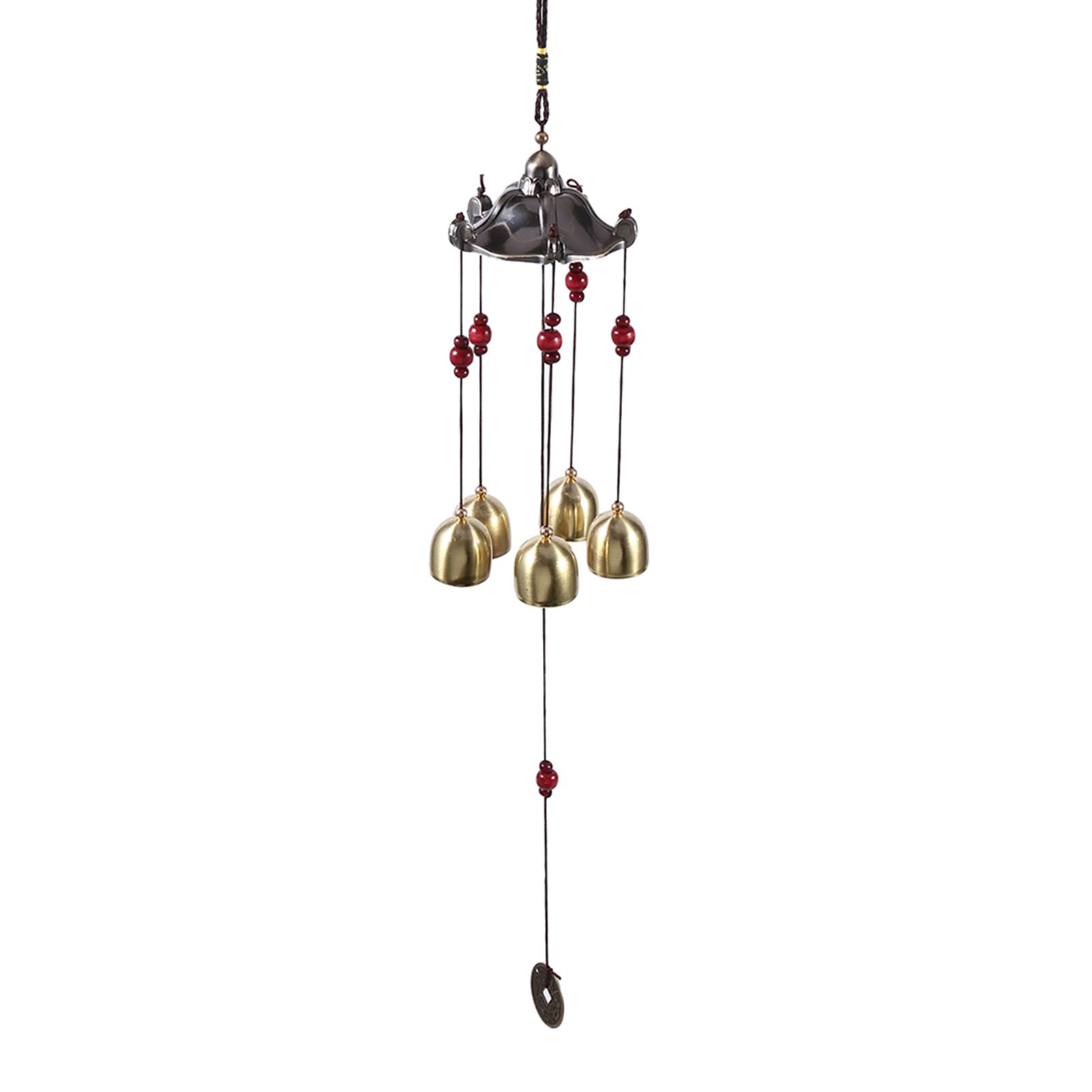 Best Wishes Lucky Metal Wind Chime Bell Outdoor Garden Classical Pavilion view 2