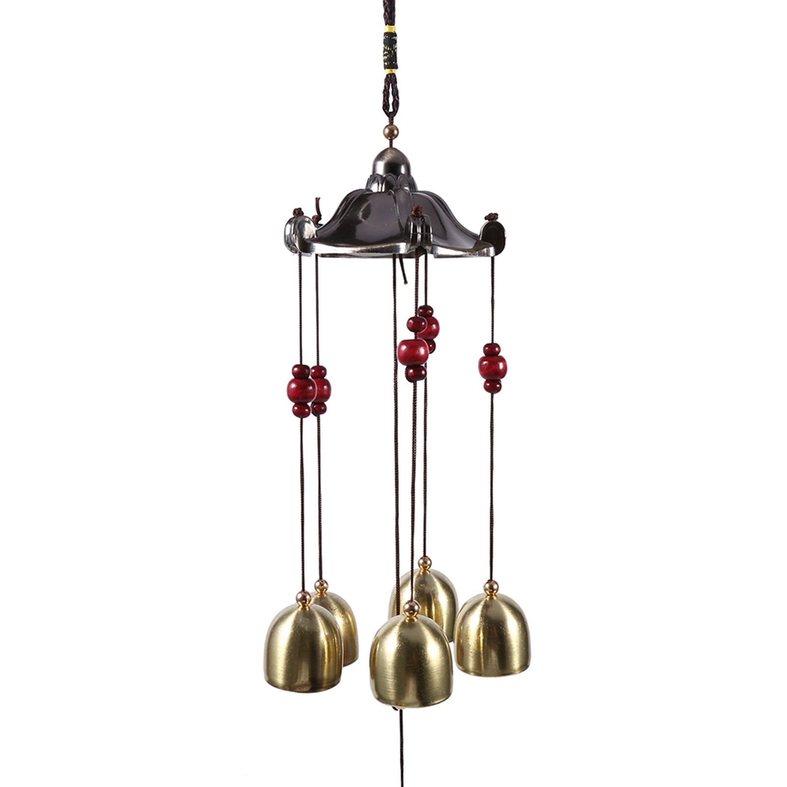 Best Wishes Lucky Metal Wind Chime Bell Outdoor Garden Classical Pavilion view 3