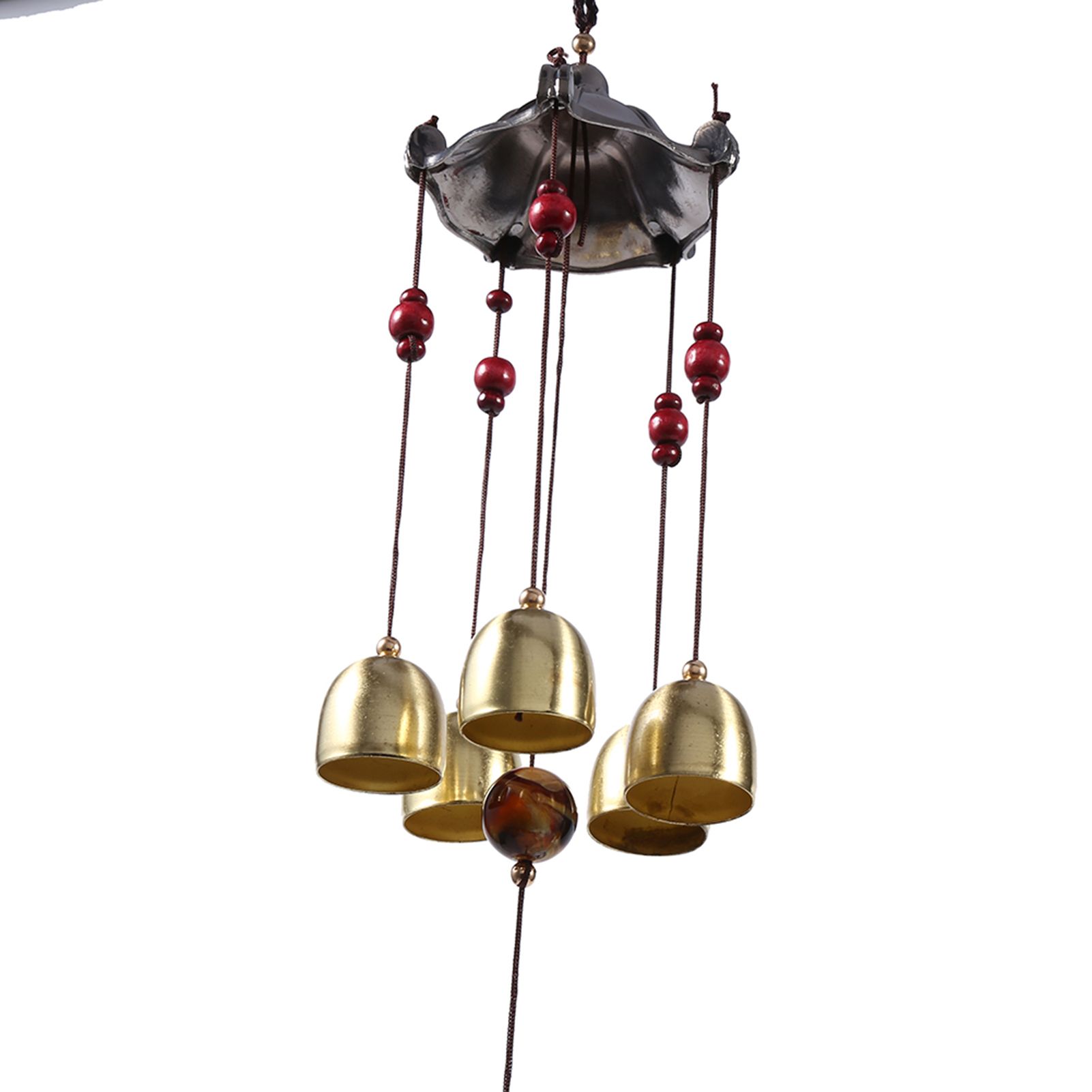 Best Wishes Lucky Metal Wind Chime Bell Outdoor Garden Classical Pavilion view 5