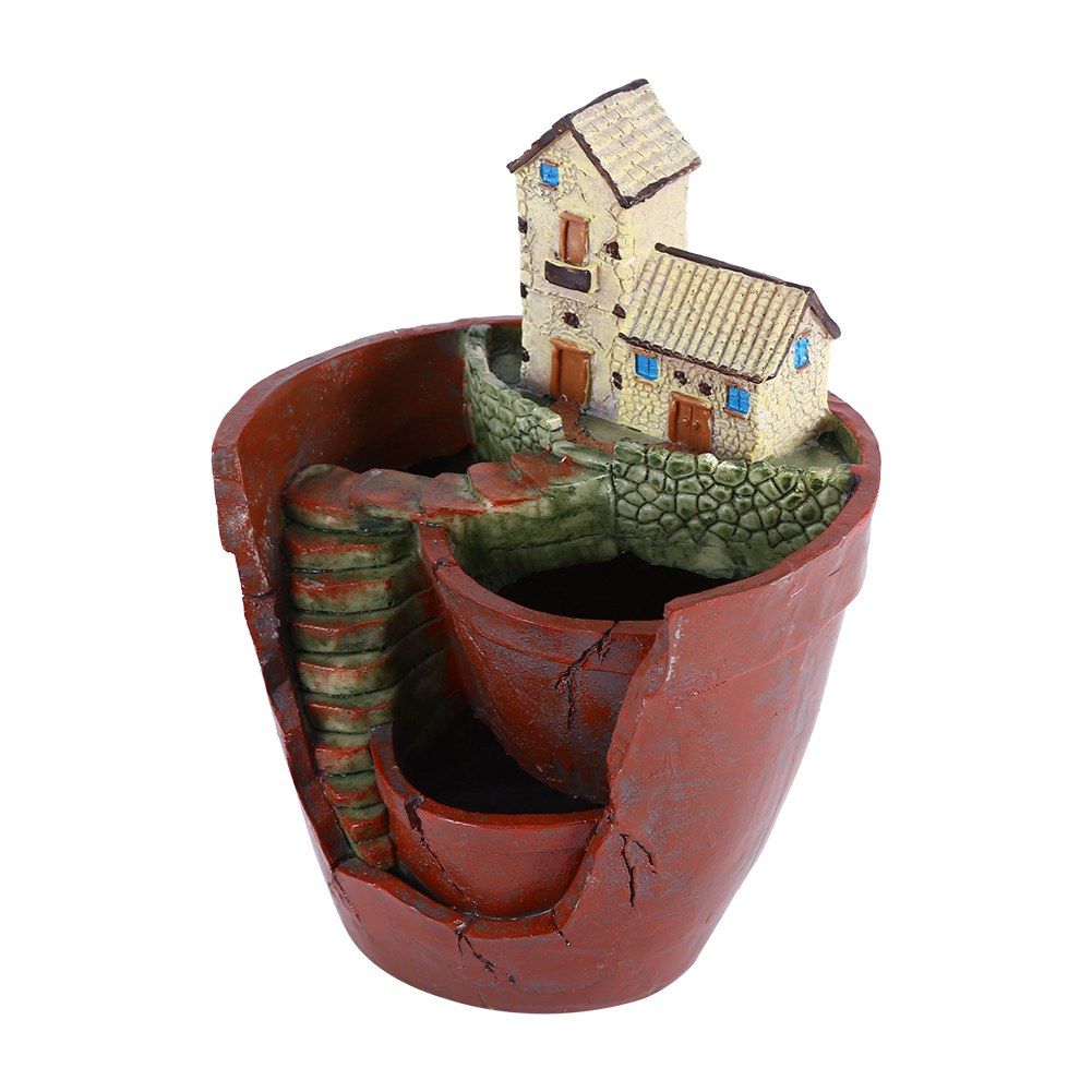 1pcs Hanging Garden Shape Resin Flower Pot For Planting Succulent Plants view 6