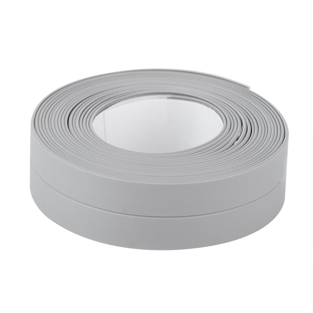 Self Adhesive Bath And Wall Sealing Strip Sink Basin Edge Trim Kitchen (Grey view 6