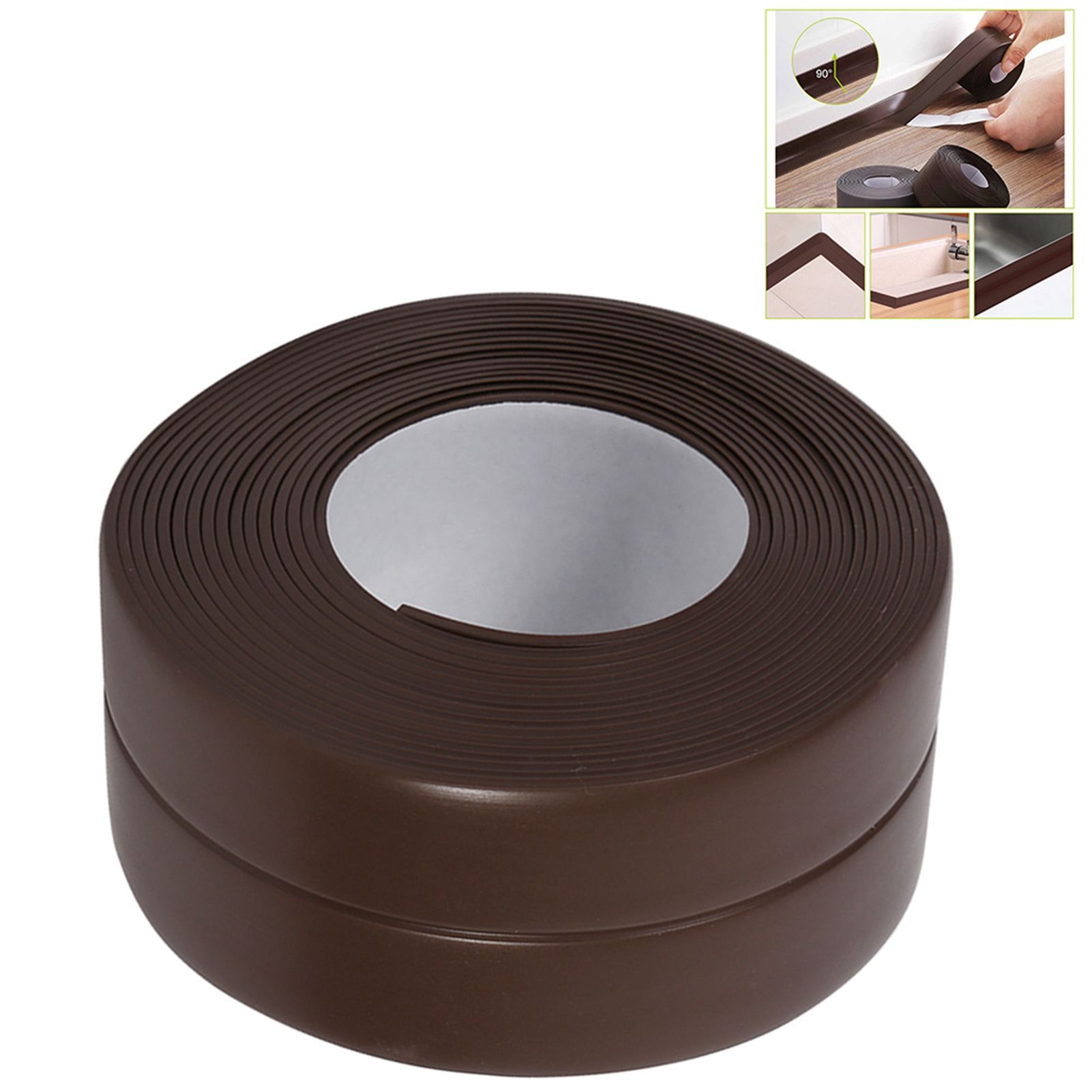 Self Adhesive Bath And Wall Sealing Strip Sink Basin Edge Trim Kitchen (#4 view 11