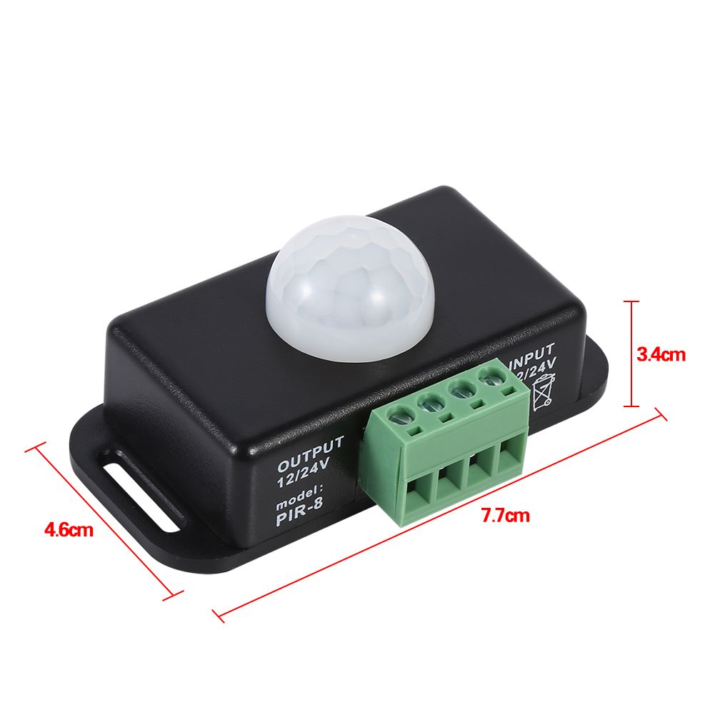 DC 12V/24V Body Security Infrared PIR Motion Sensor Detector Switch for LED view 8