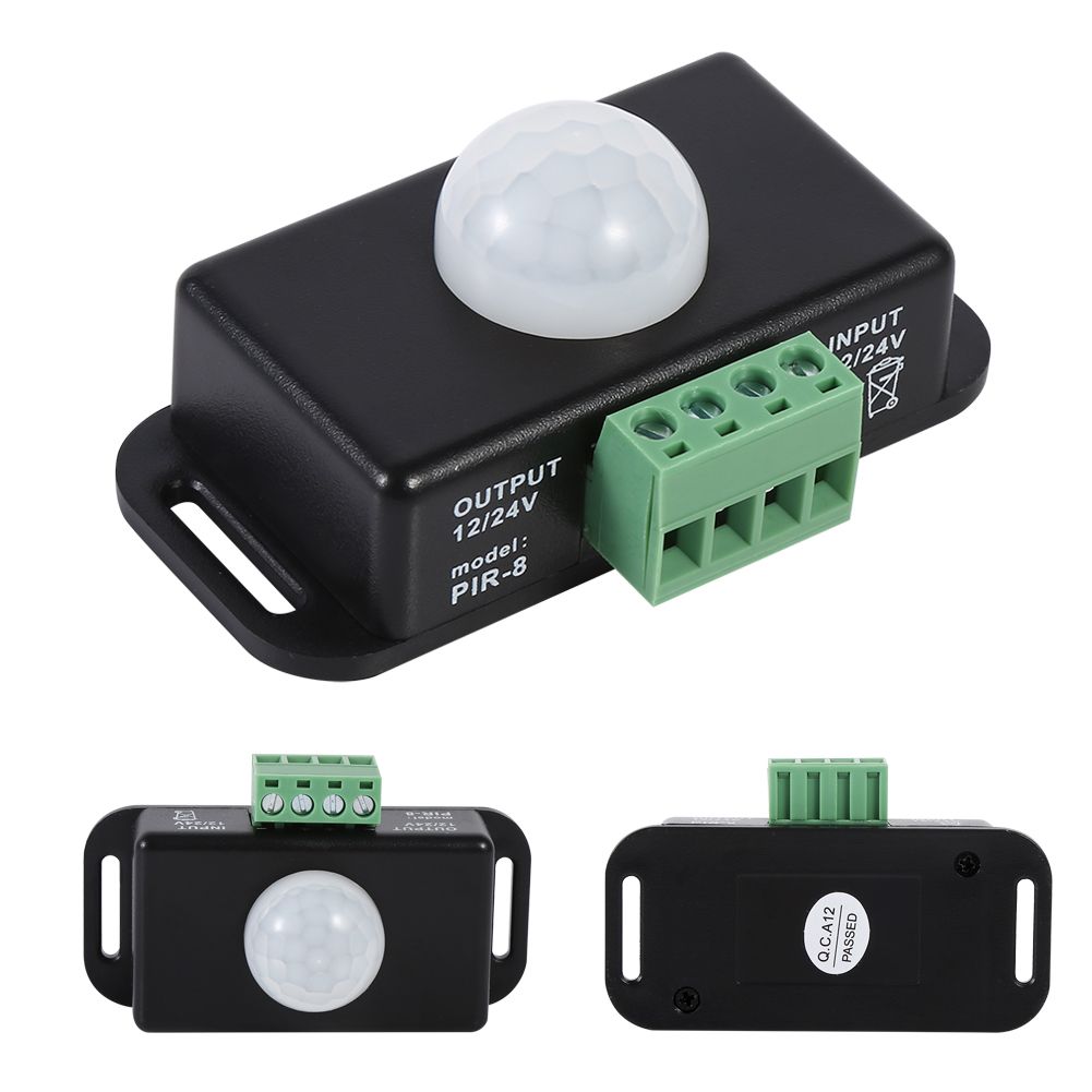 DC 12V/24V Body Security Infrared PIR Motion Sensor Detector Switch for LED view 12