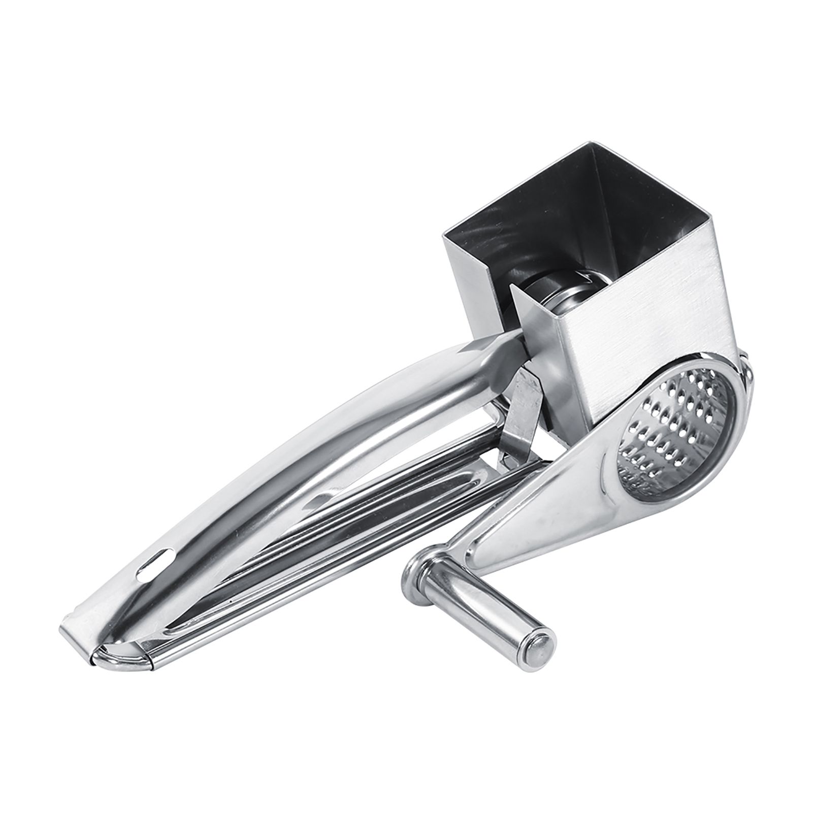 Multifunctional Kitchen Craft Rotary Stainless Steel Cheese Grater 1 Drums view 2