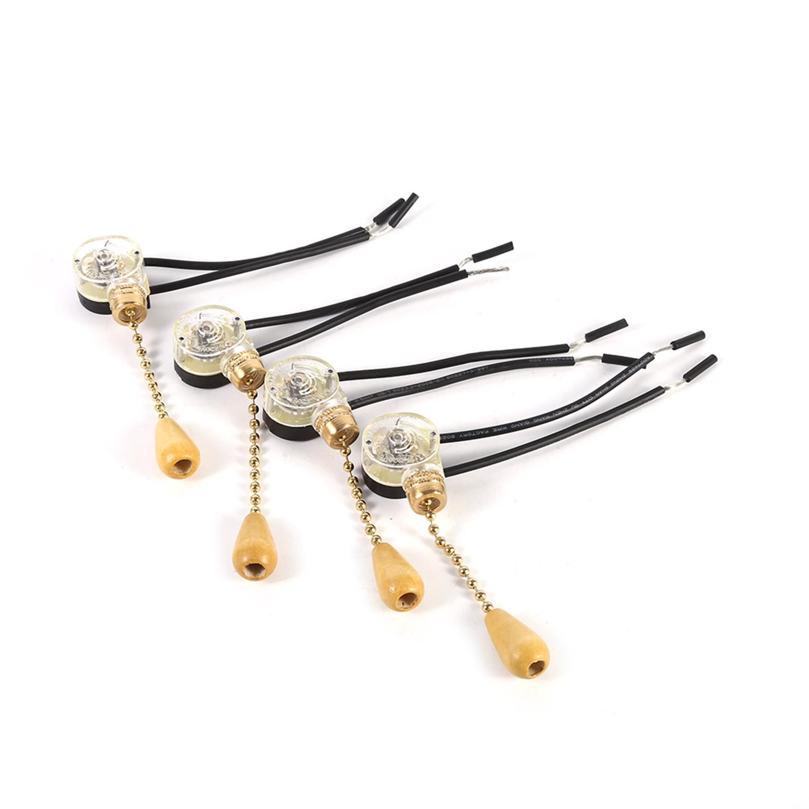 4Pcs Universal Home Ceiling Fan Lamp Wall Light Replacement Pull Chain Cord view 2